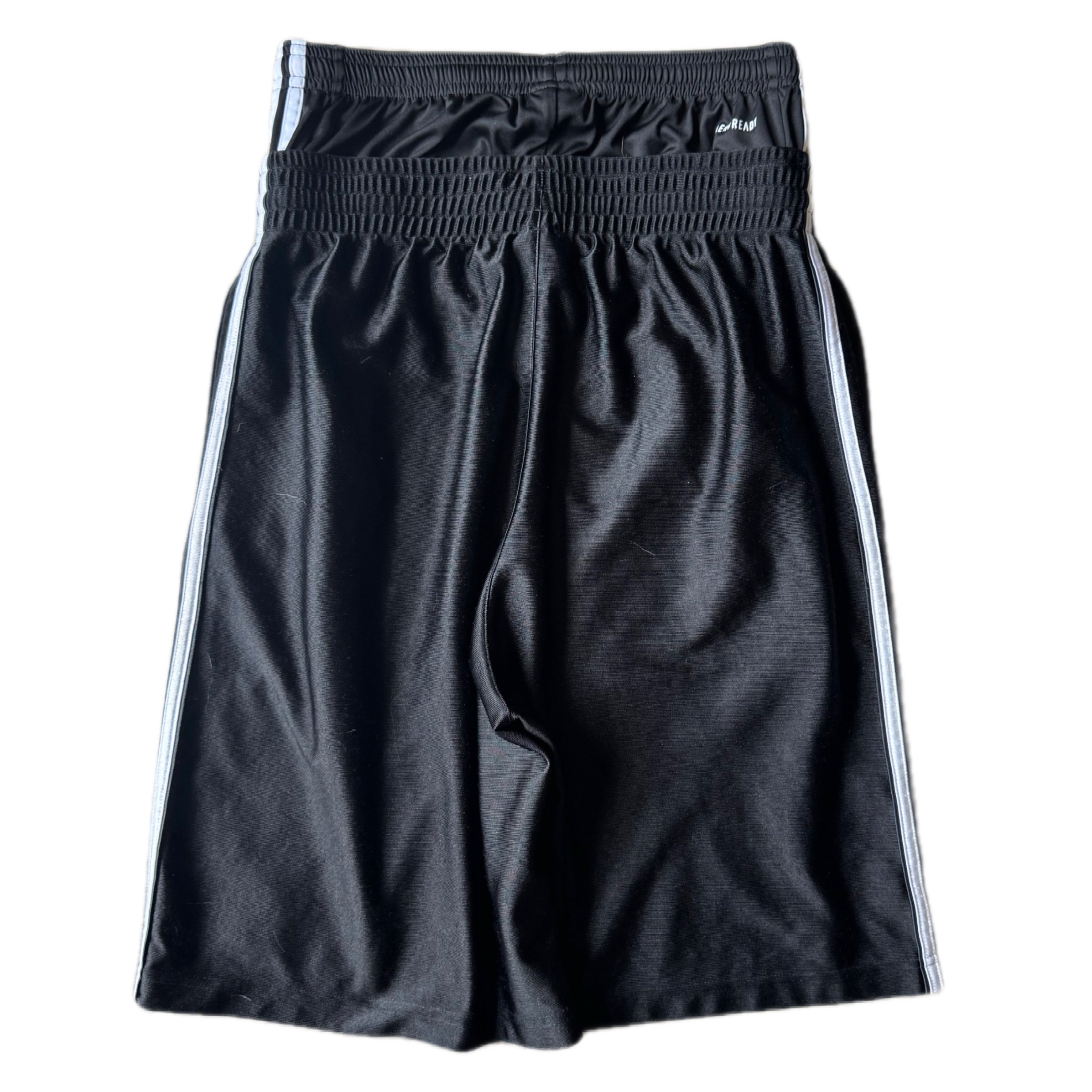 Black Double Waisted Adidas Hoop Shorts (S)