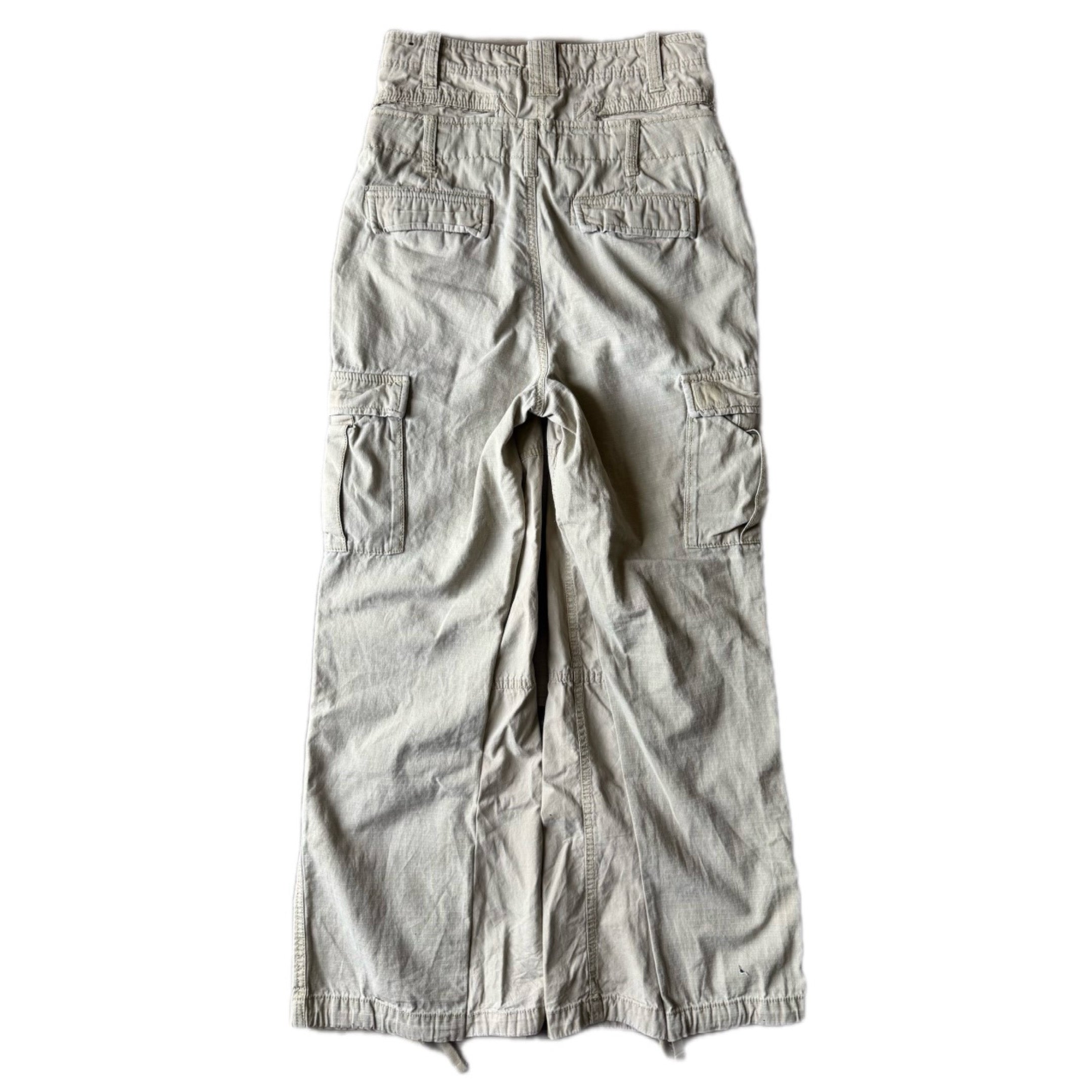 Double Waisted Khaki Cargo Pants (29)