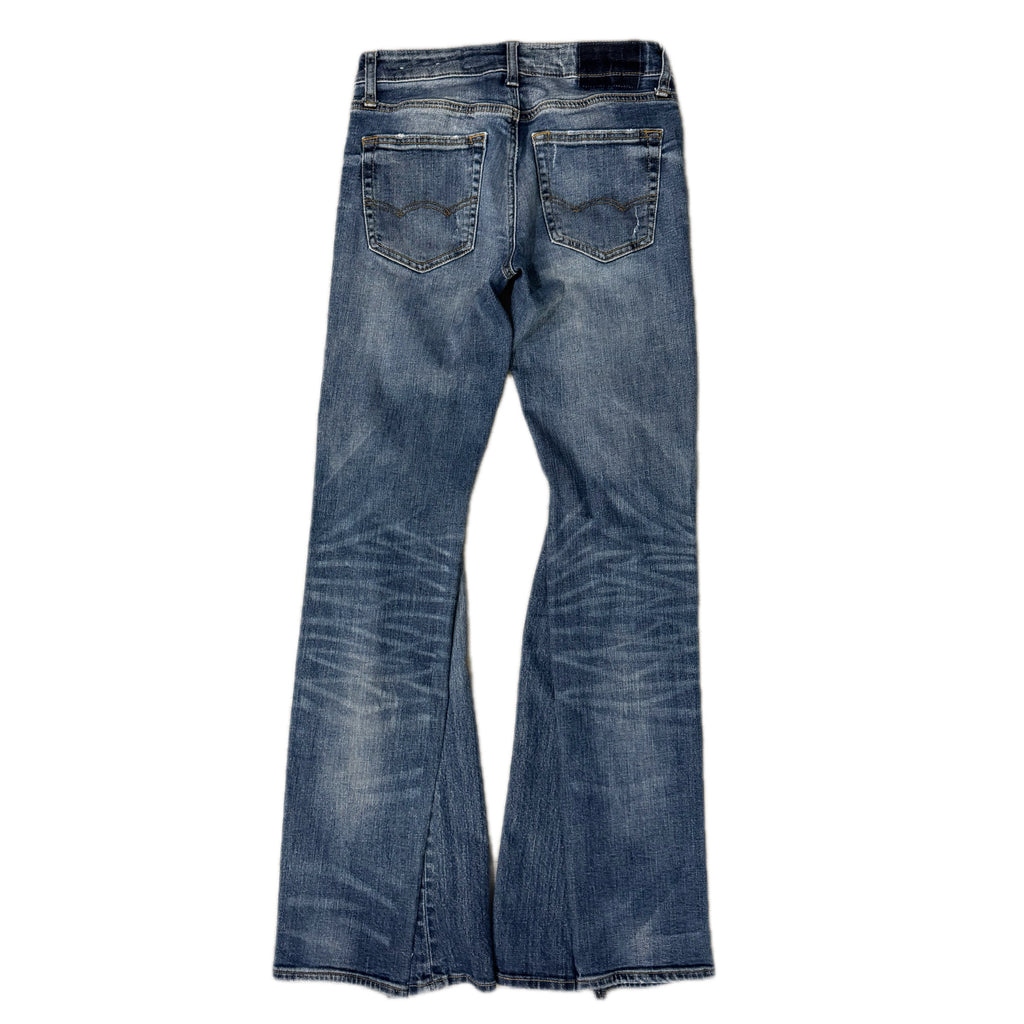 Blue Distressed Flare Jeans (28x32)