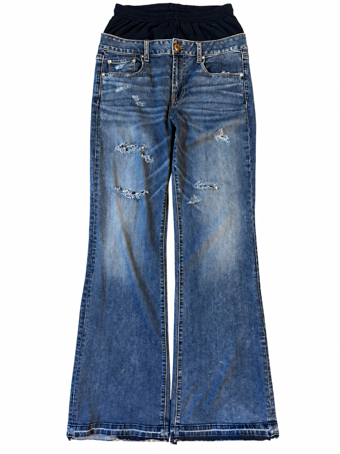 Double Waisted Bootcut Jeans (33)