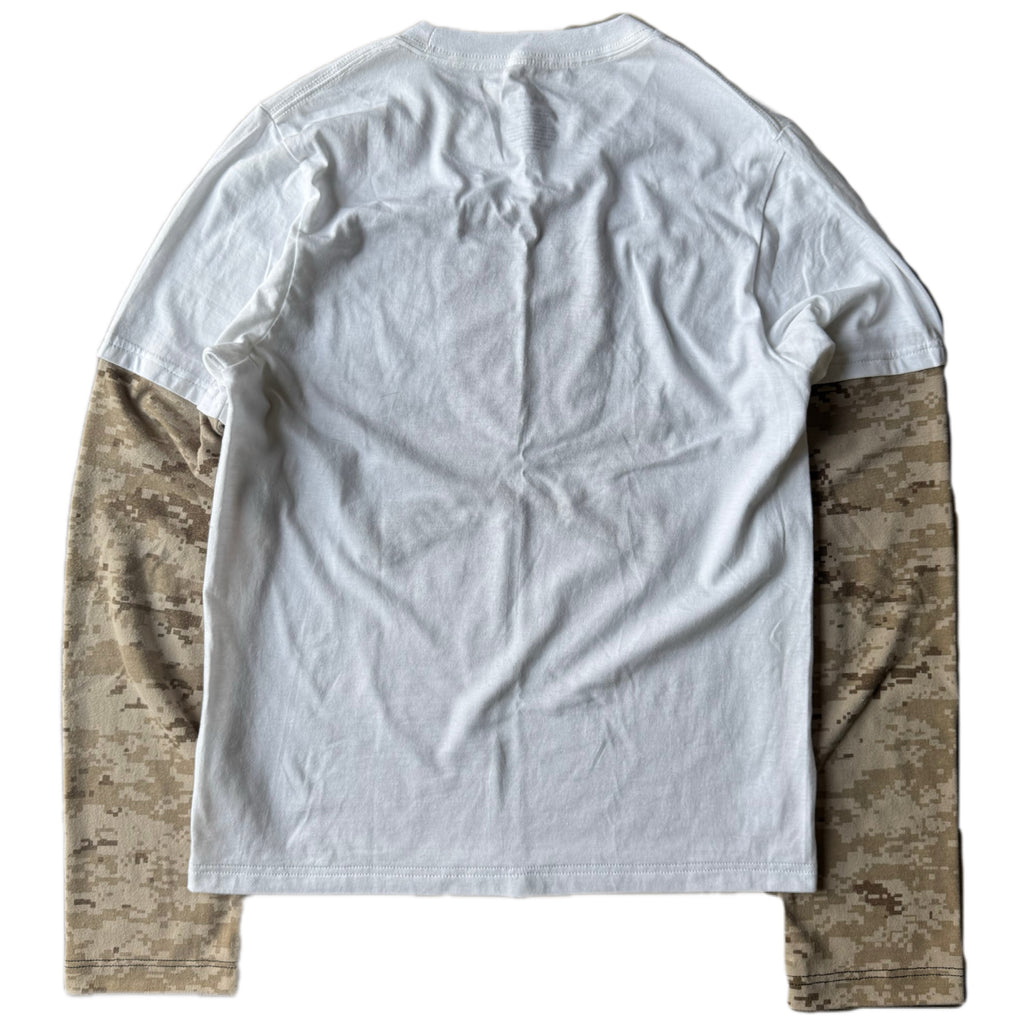 White Layered Digital Camo T-Shirt (S)