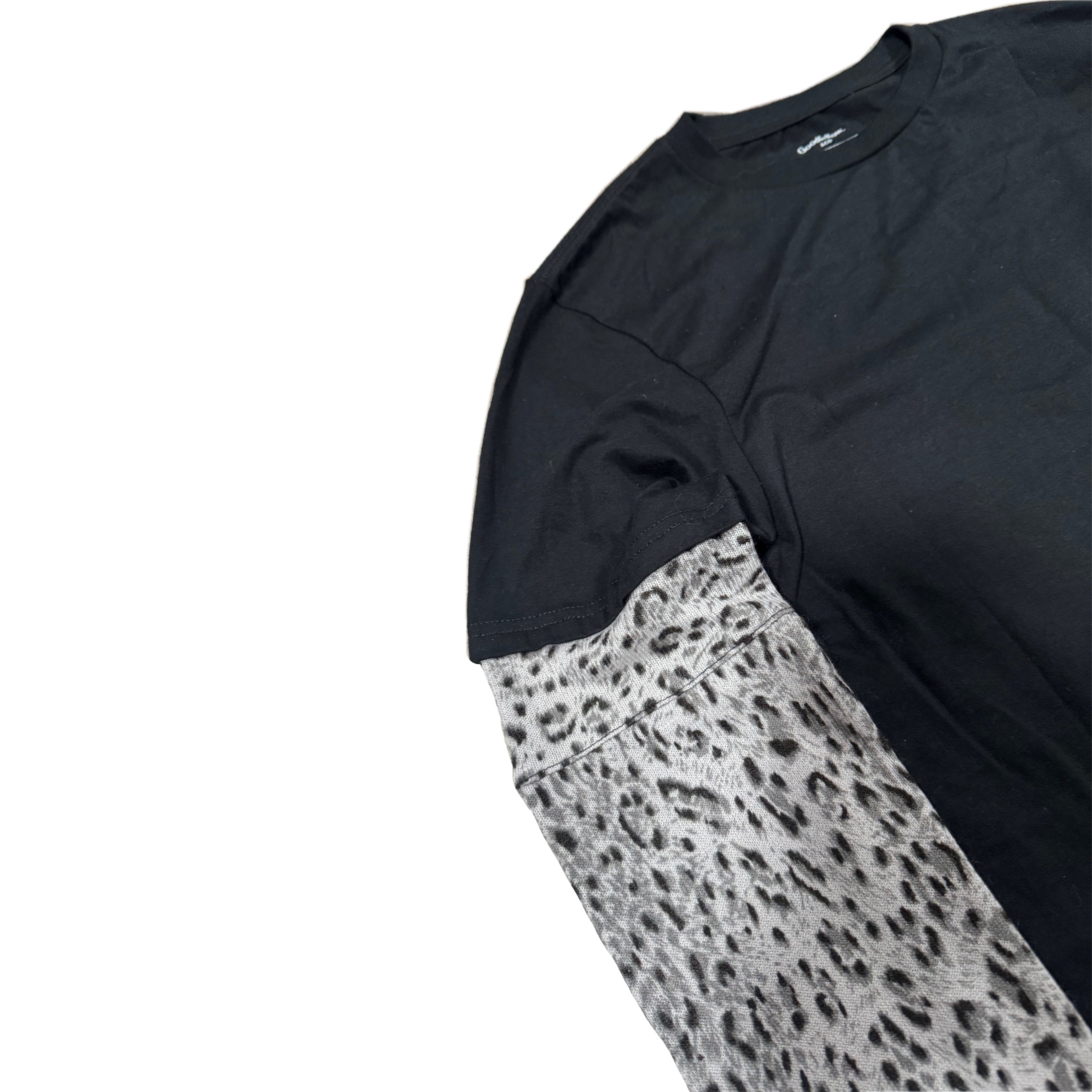 Layered Cheetah Print T-Shirt (S)