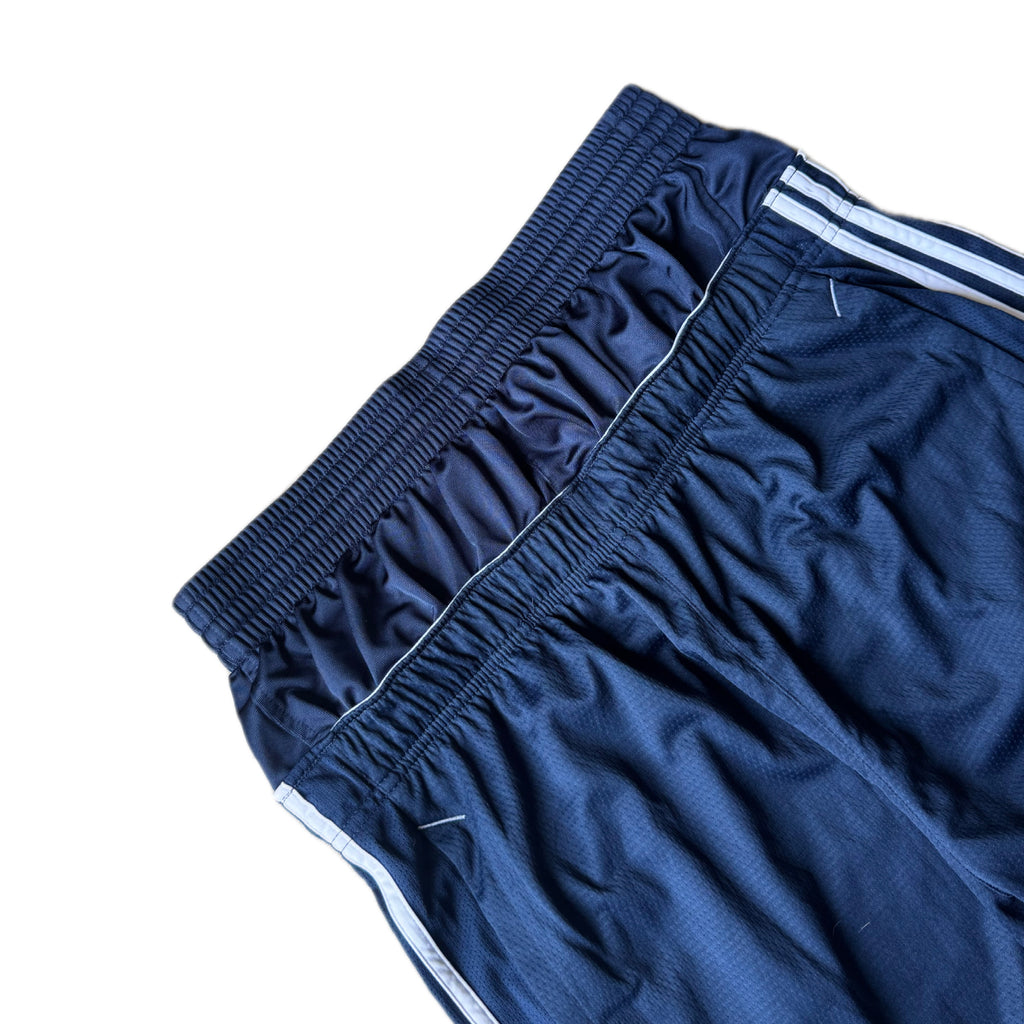 Dark Blue Double Waisted Adidas Hoop Shorts (XL)