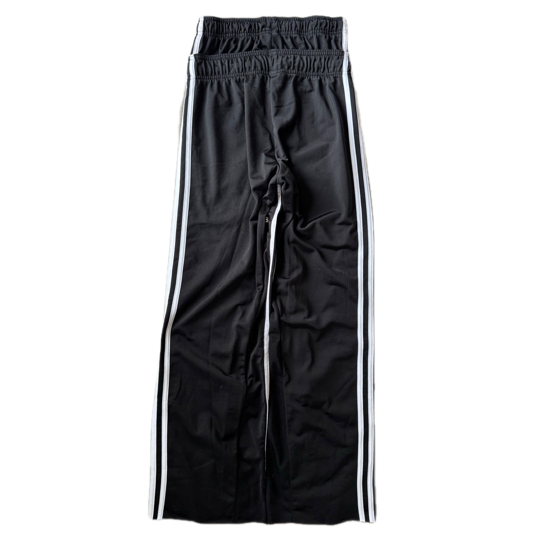 Black Double Waisted Athletic Adidas Sweatpants ( S )