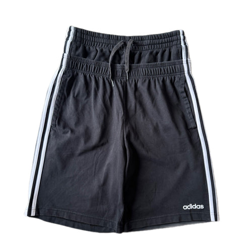 Black Double Waisted Adidas Sweat Shorts ( M )