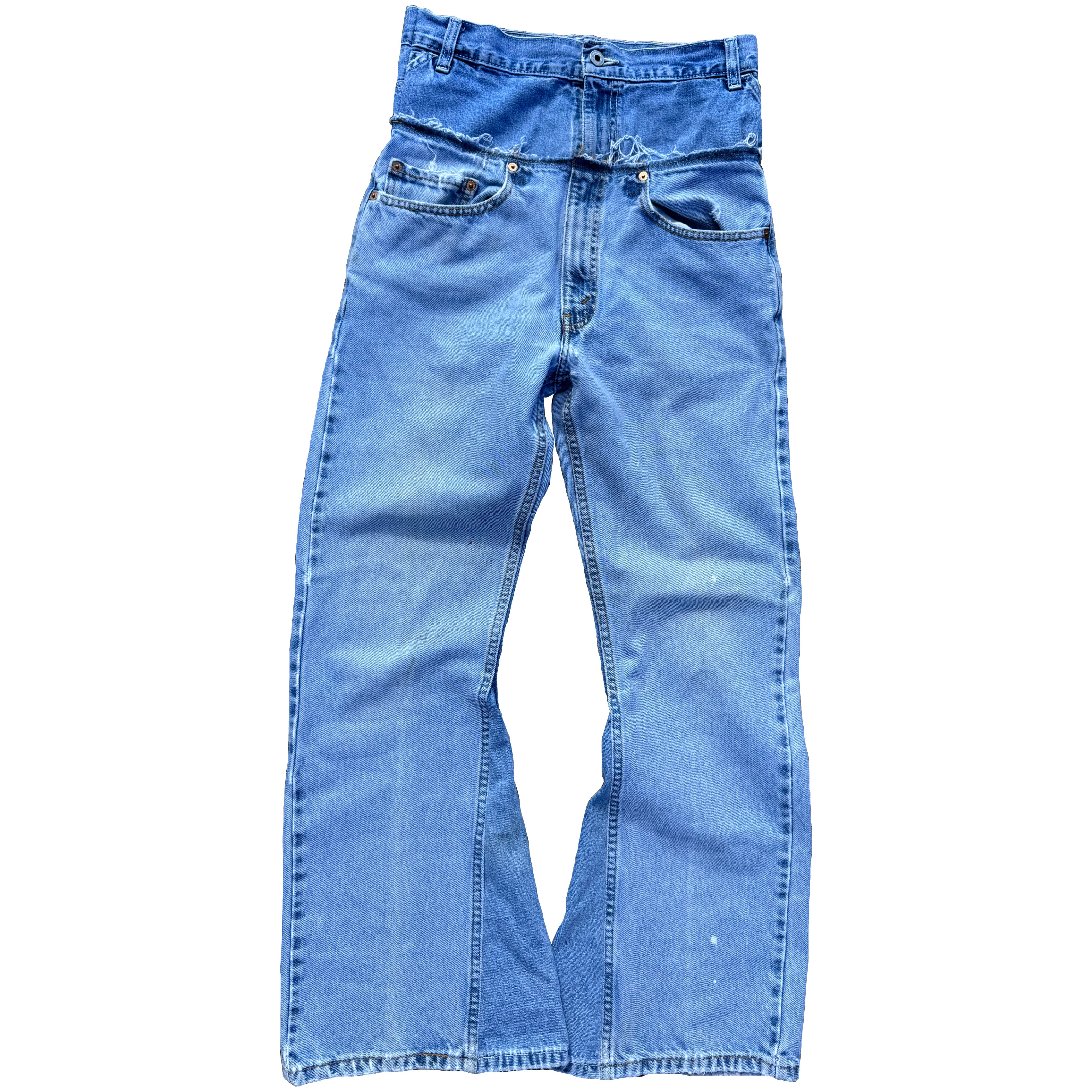 Light Wash Double Waisted Jeans (30)