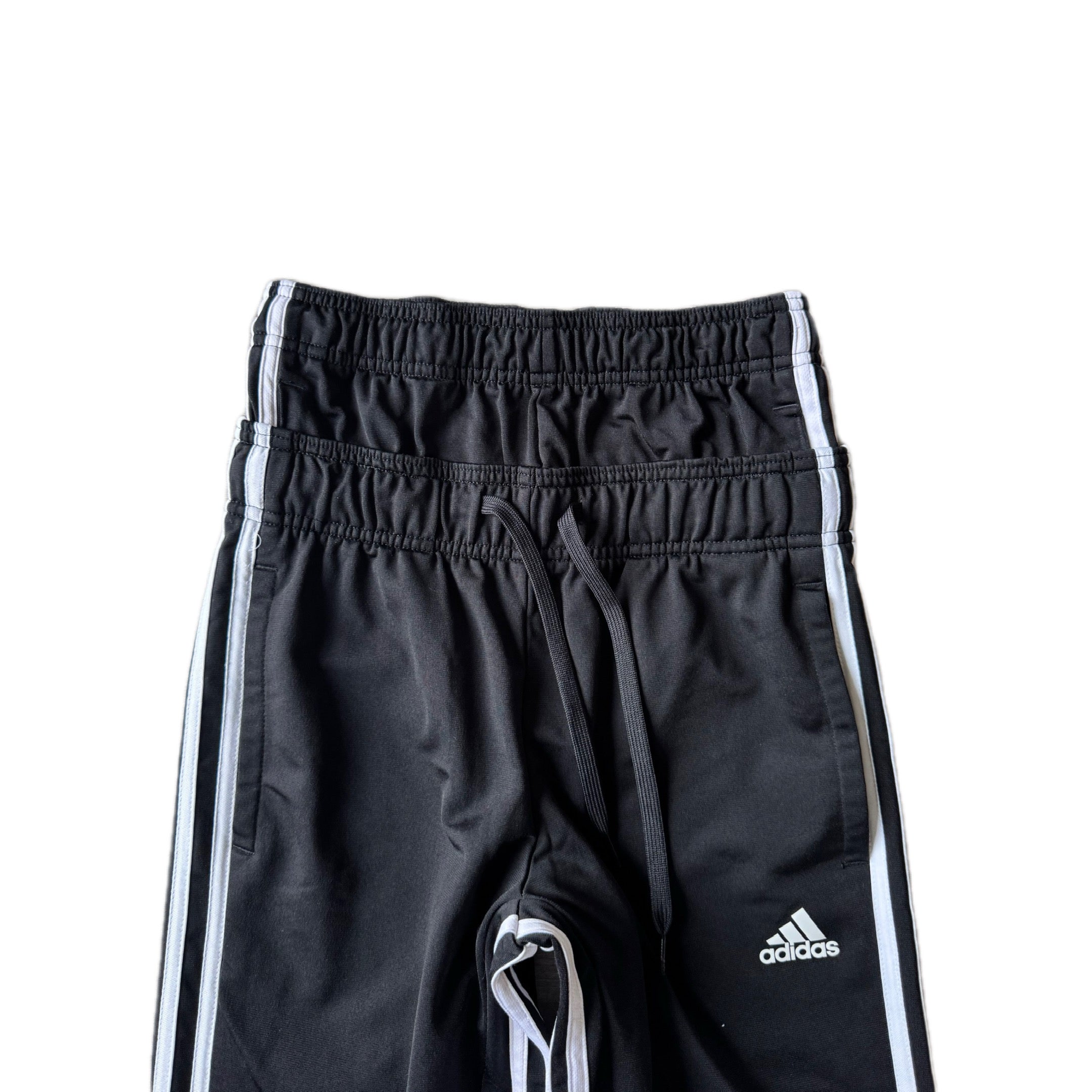 Black Double Waisted Athletic Adidas Sweatpants ( S )