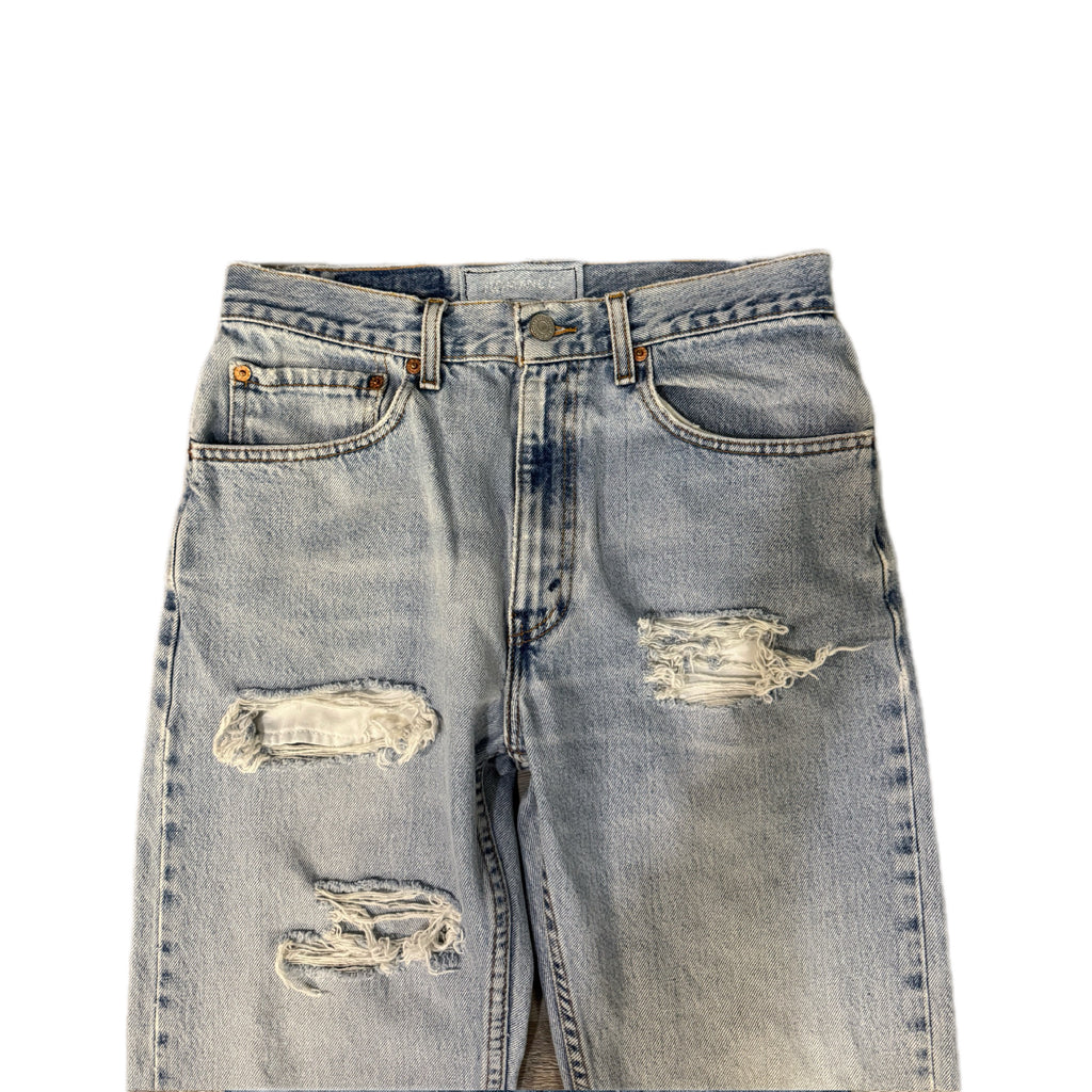 Blue Distressed Flare Jeans (29x30)
