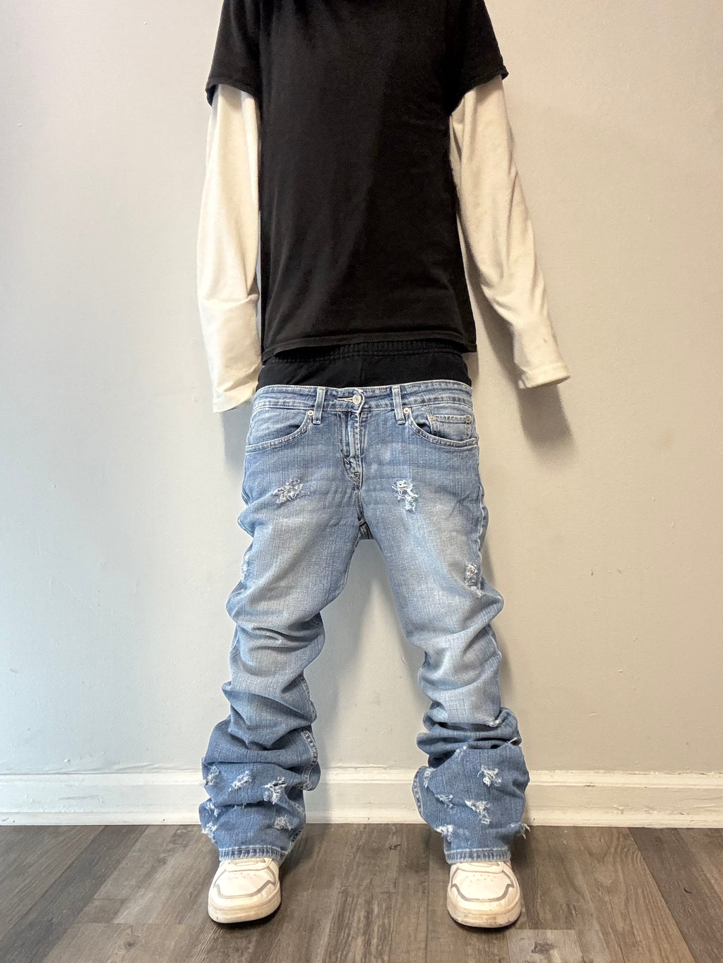 Double Waisted Flared/Bootcut Jeans (30)
