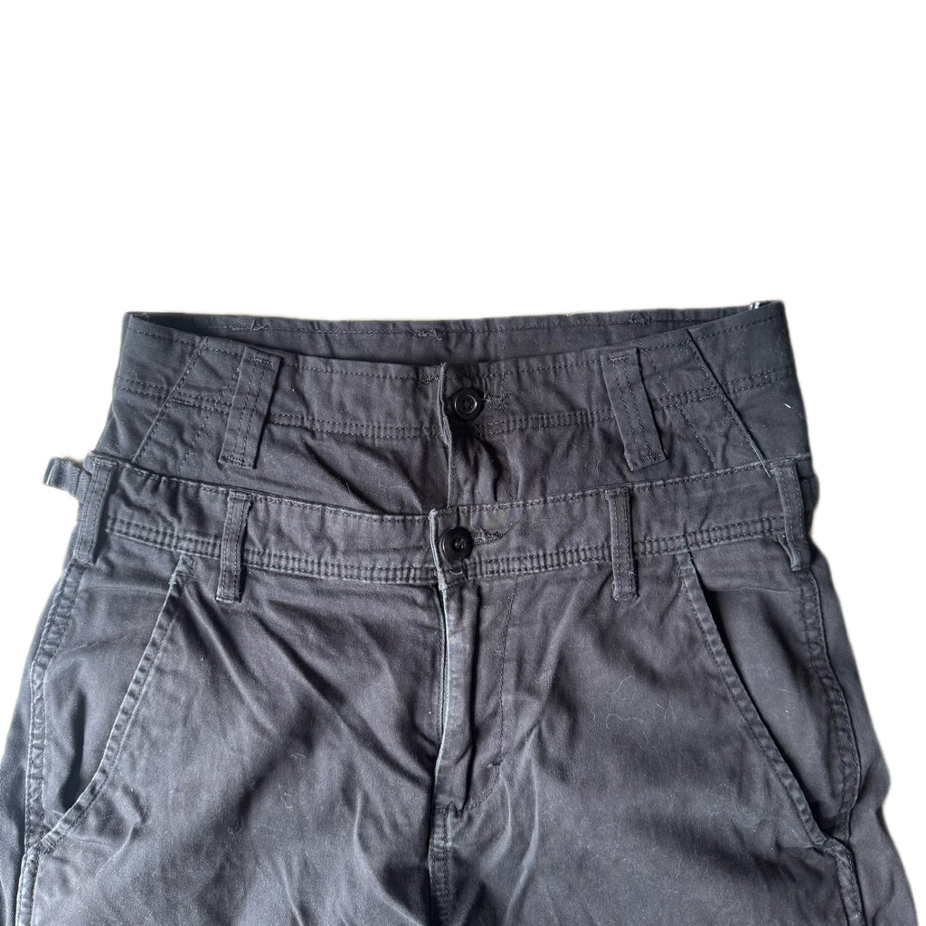 Double Waisted Black Cargo Pants (29)