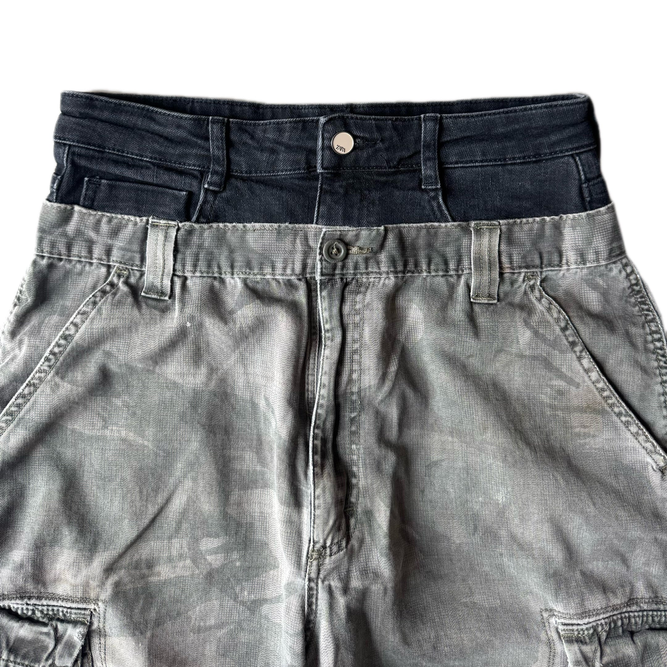 Double Waisted Camo Shorts (30)