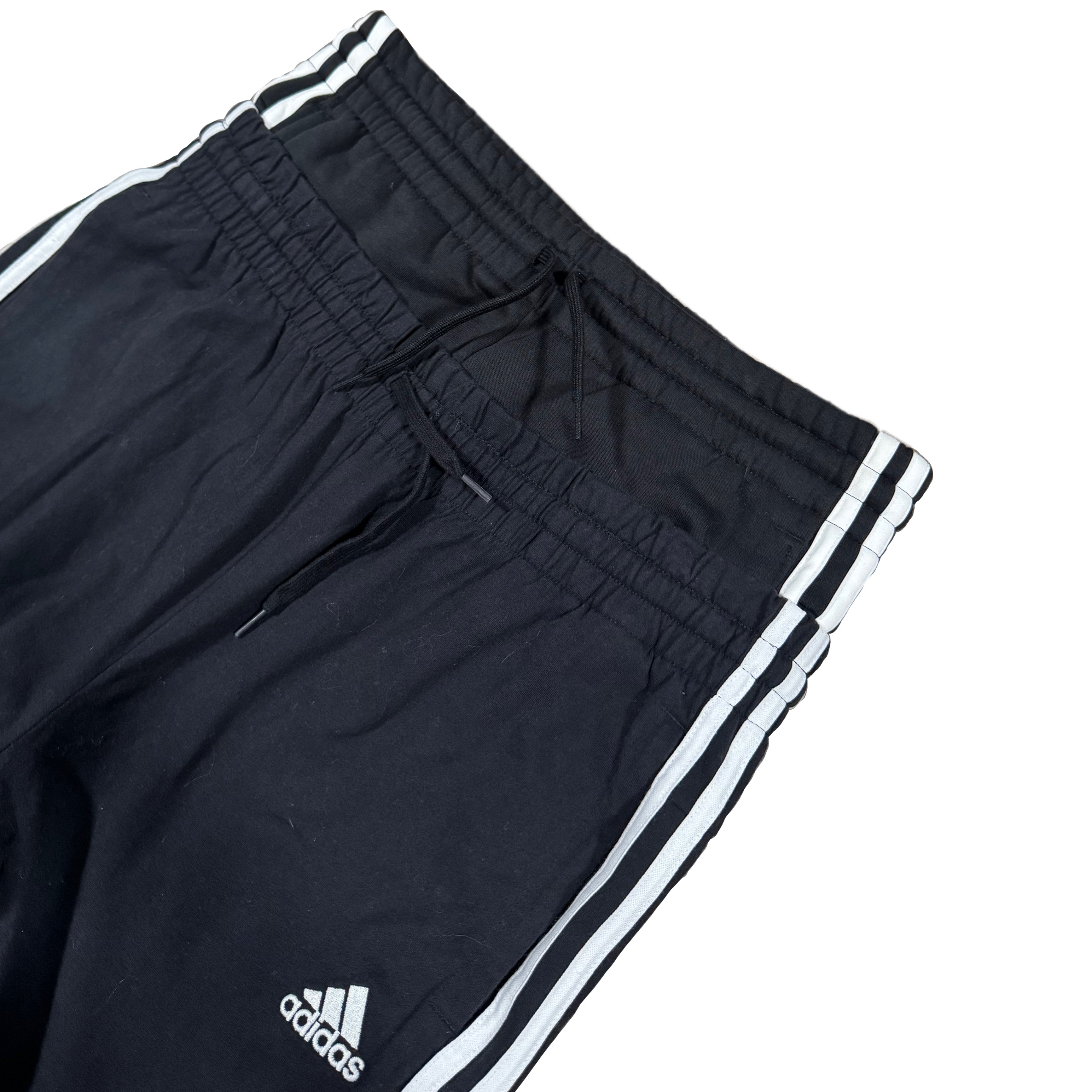 Black Double Waisted Adidas Sweatpants (M)