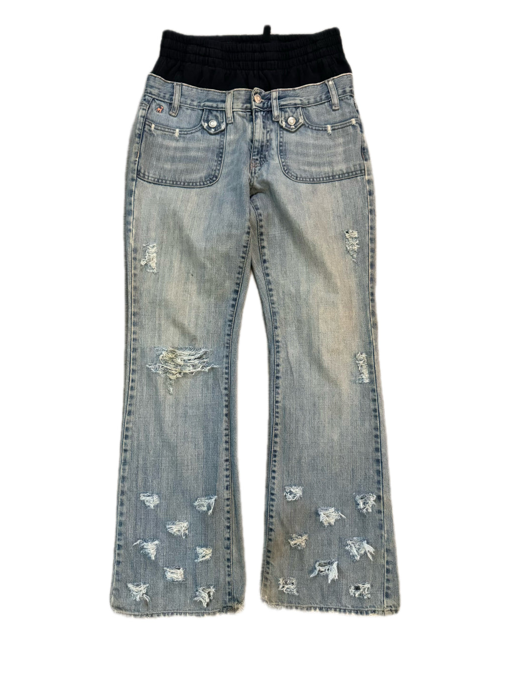 Double Waisted Flared/Bootcut Jeans (28)