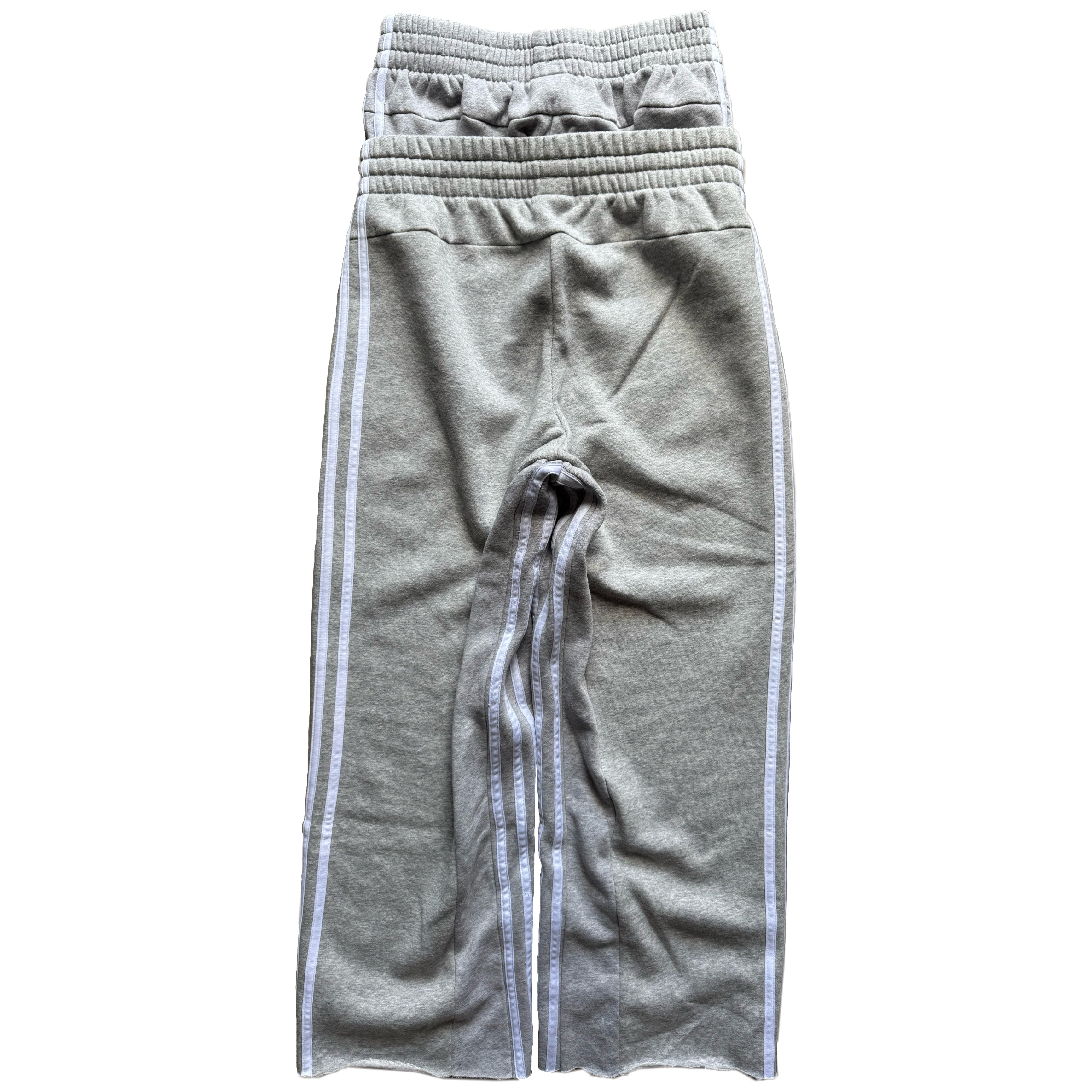 Grey Double Waisted Adidas Sweatpants (XS)