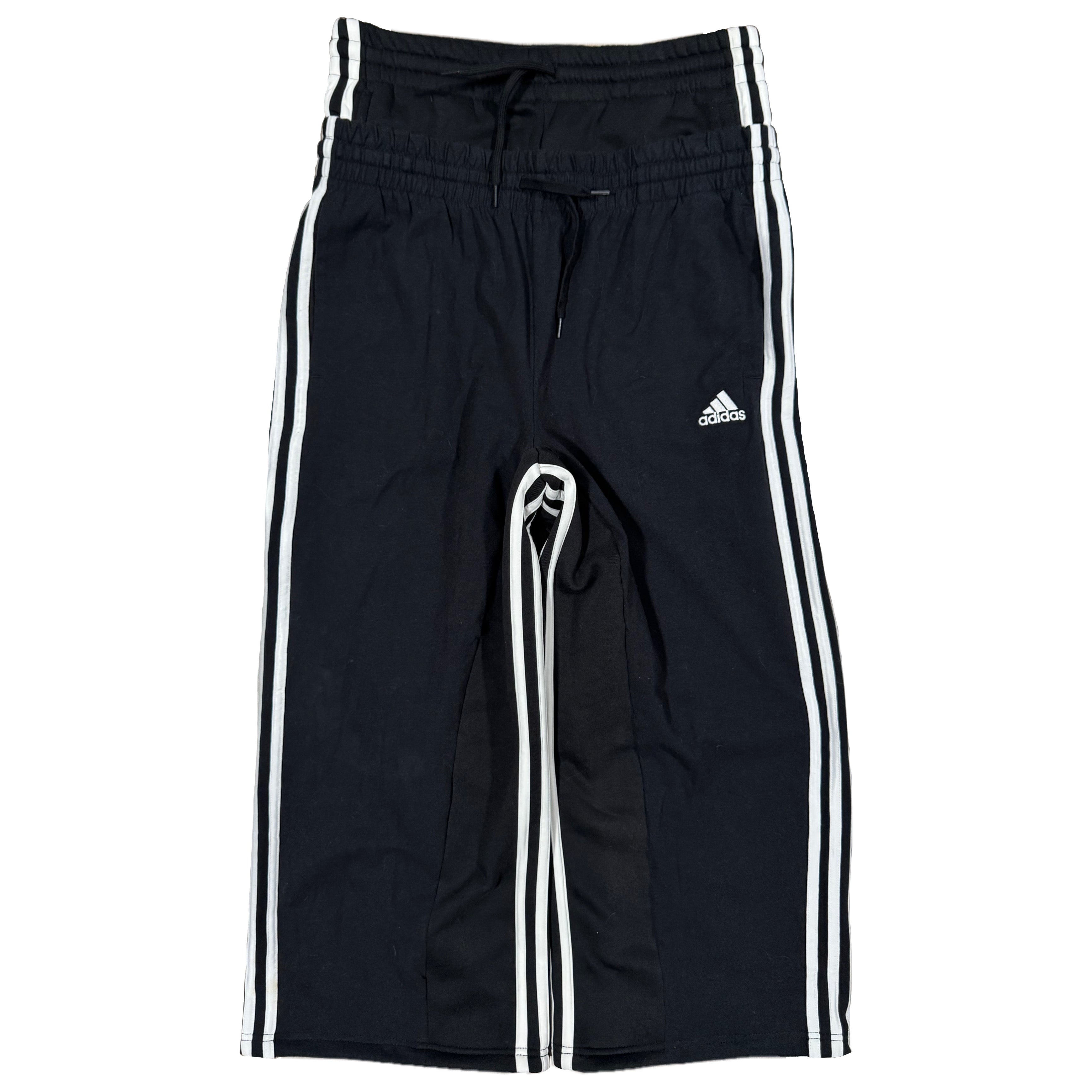 Black Double Waisted Adidas Sweatpants (M)