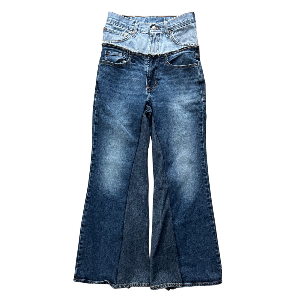 Double Waisted Blue Jeans (27/28)
