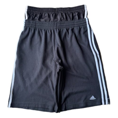 Black Double Waisted Adidas Hoop Shorts (L)