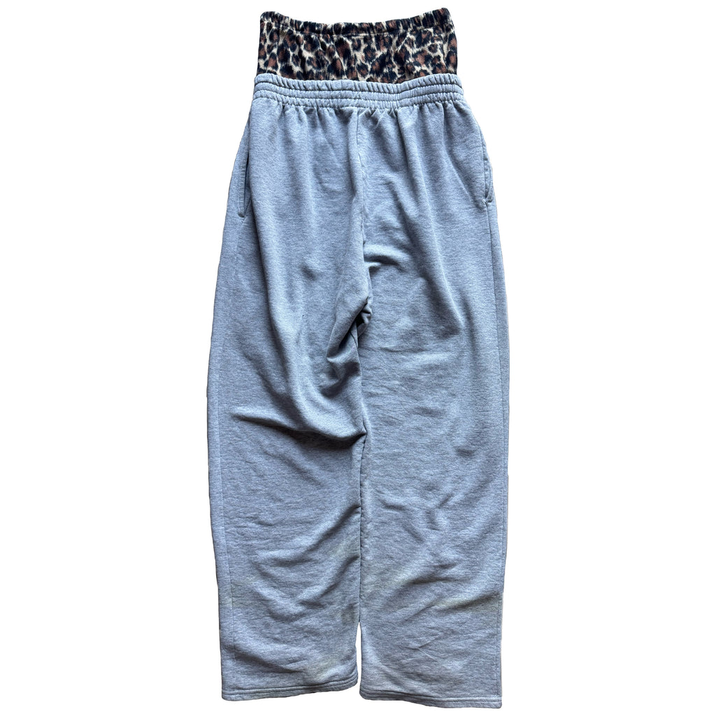 Double Waisted Cheetah Print Sweatpants (S)