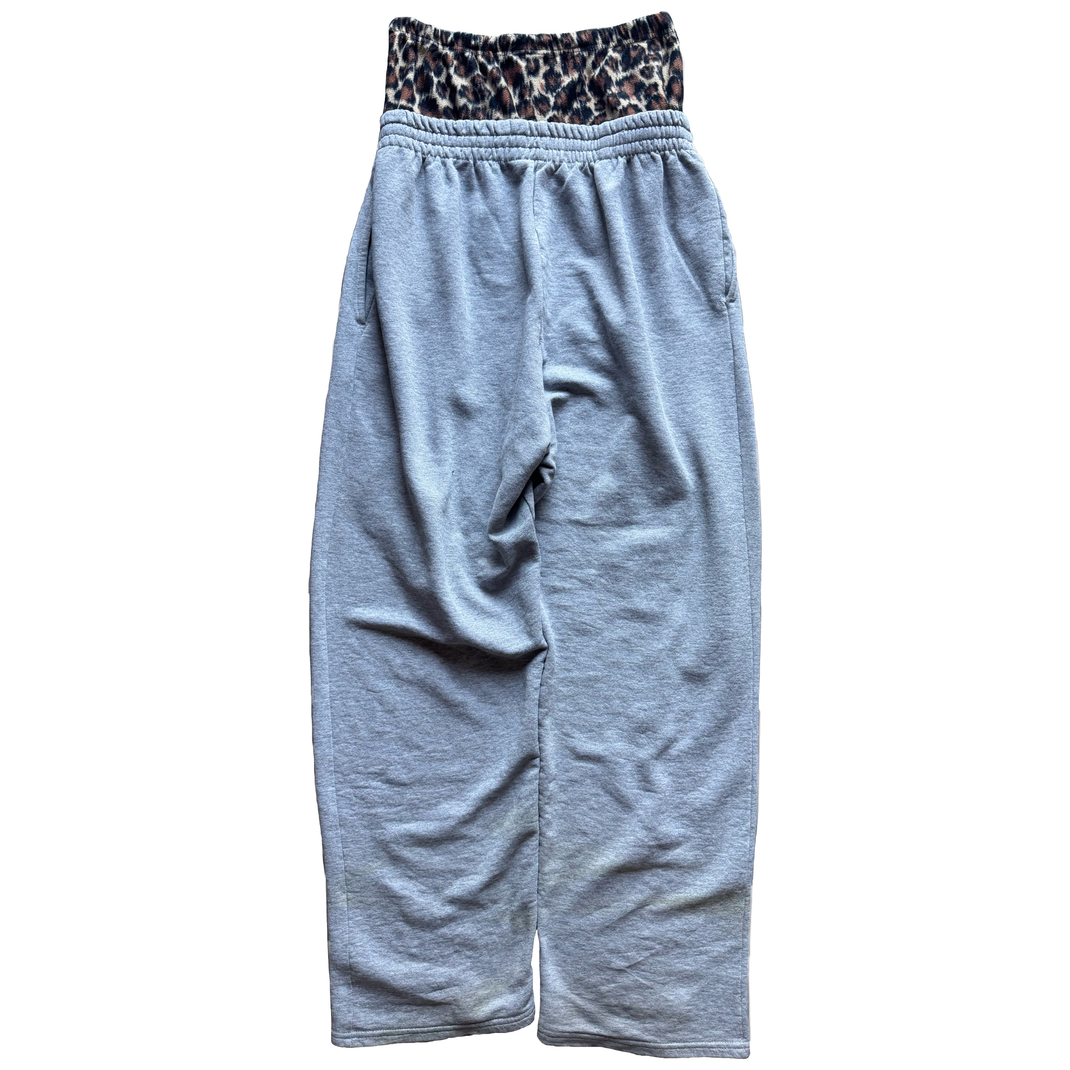 Double Waisted Cheetah Print Sweatpants (S)
