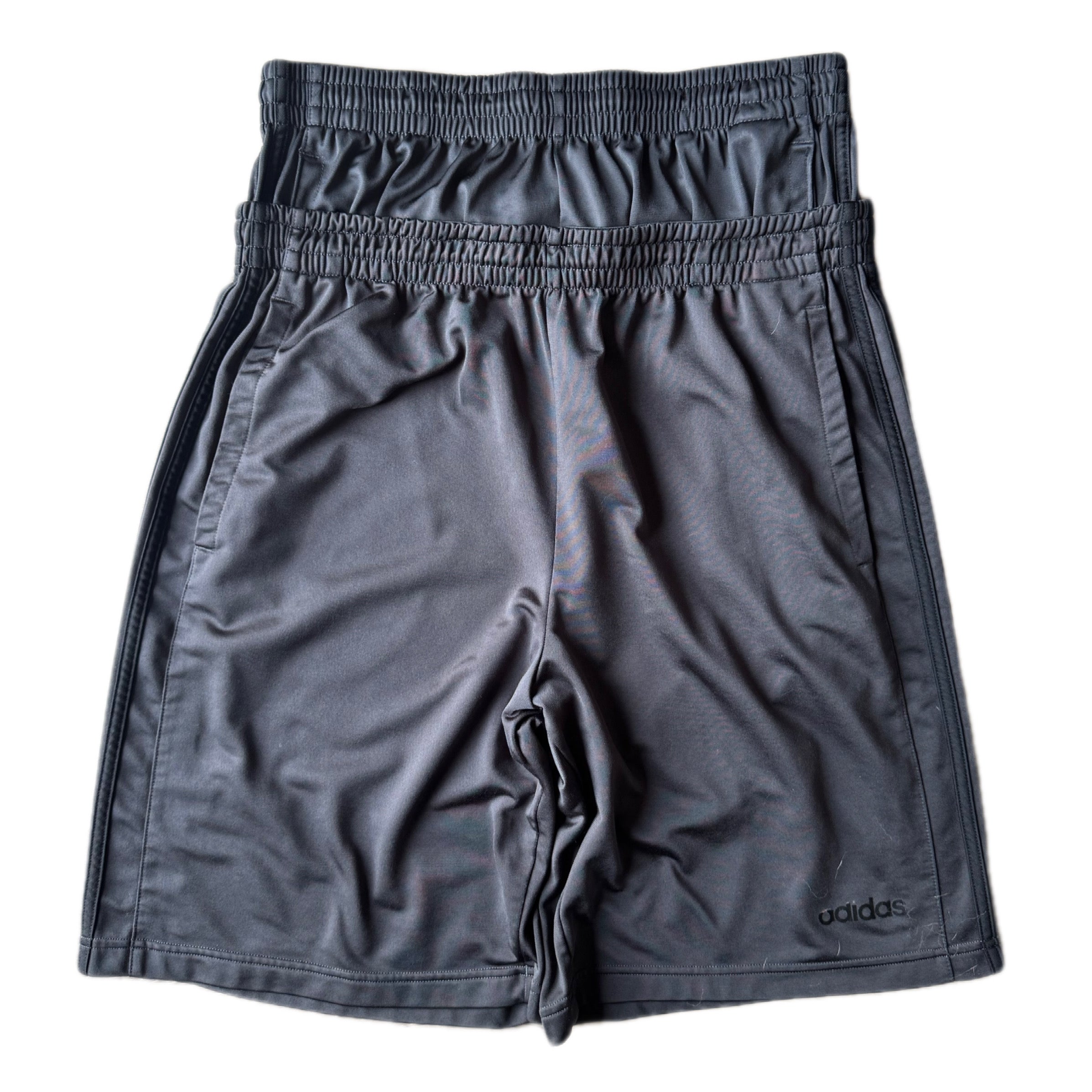 Grey Double Waisted Adidas Hoop Shorts (M)