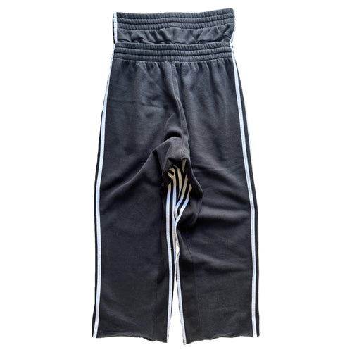 Black Double Waisted Adidas Sweatpants (S)