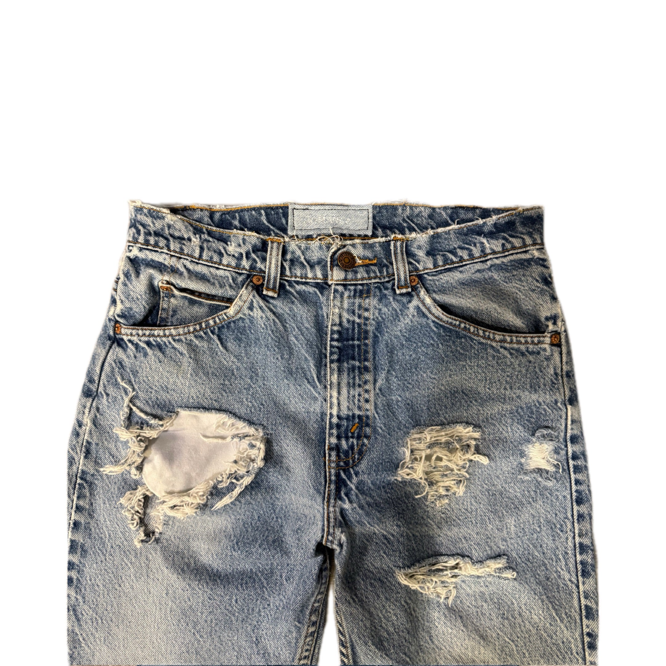 Blue Distressed Flare Jeans (29x30)