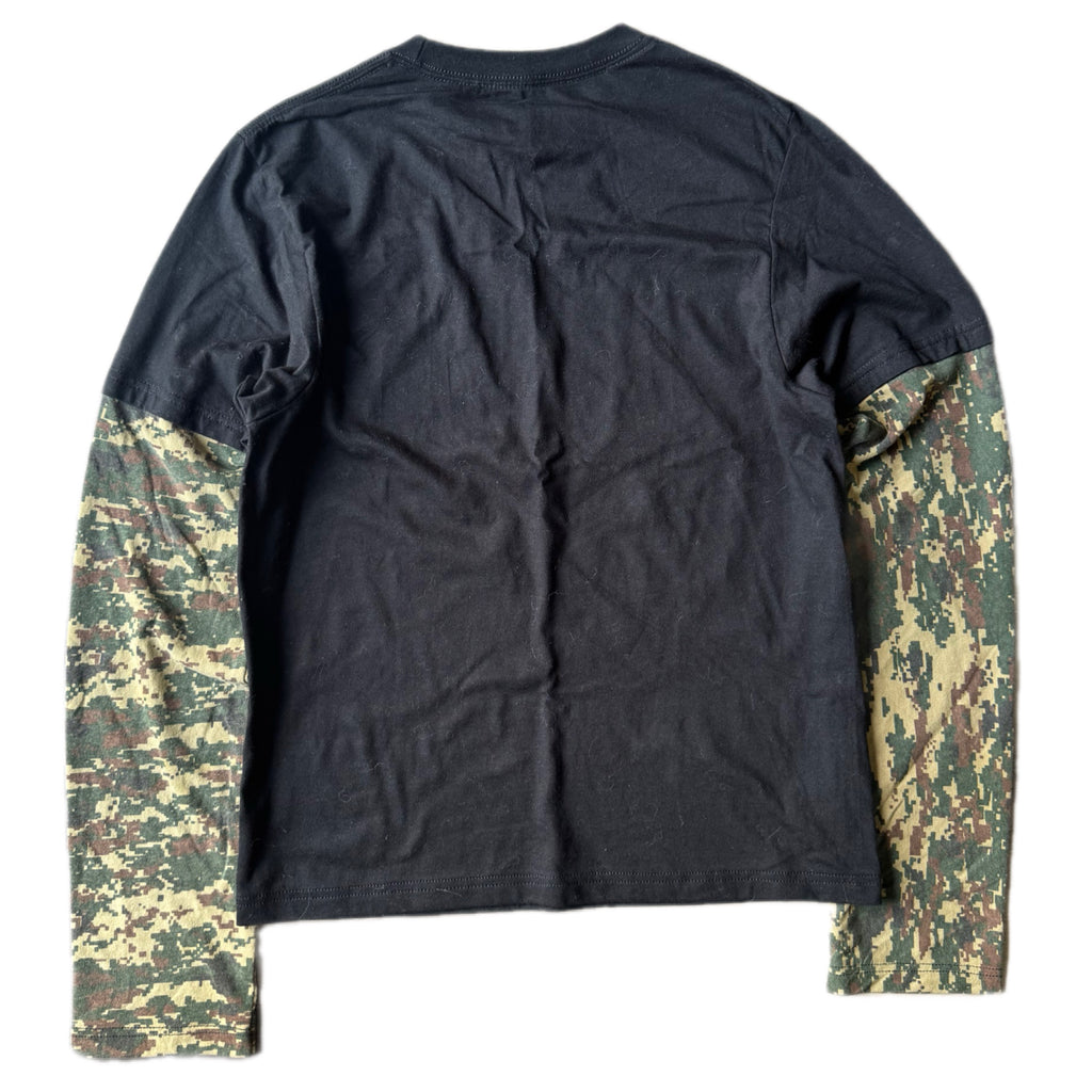 Black Layered Digital Camo T-Shirt (S)