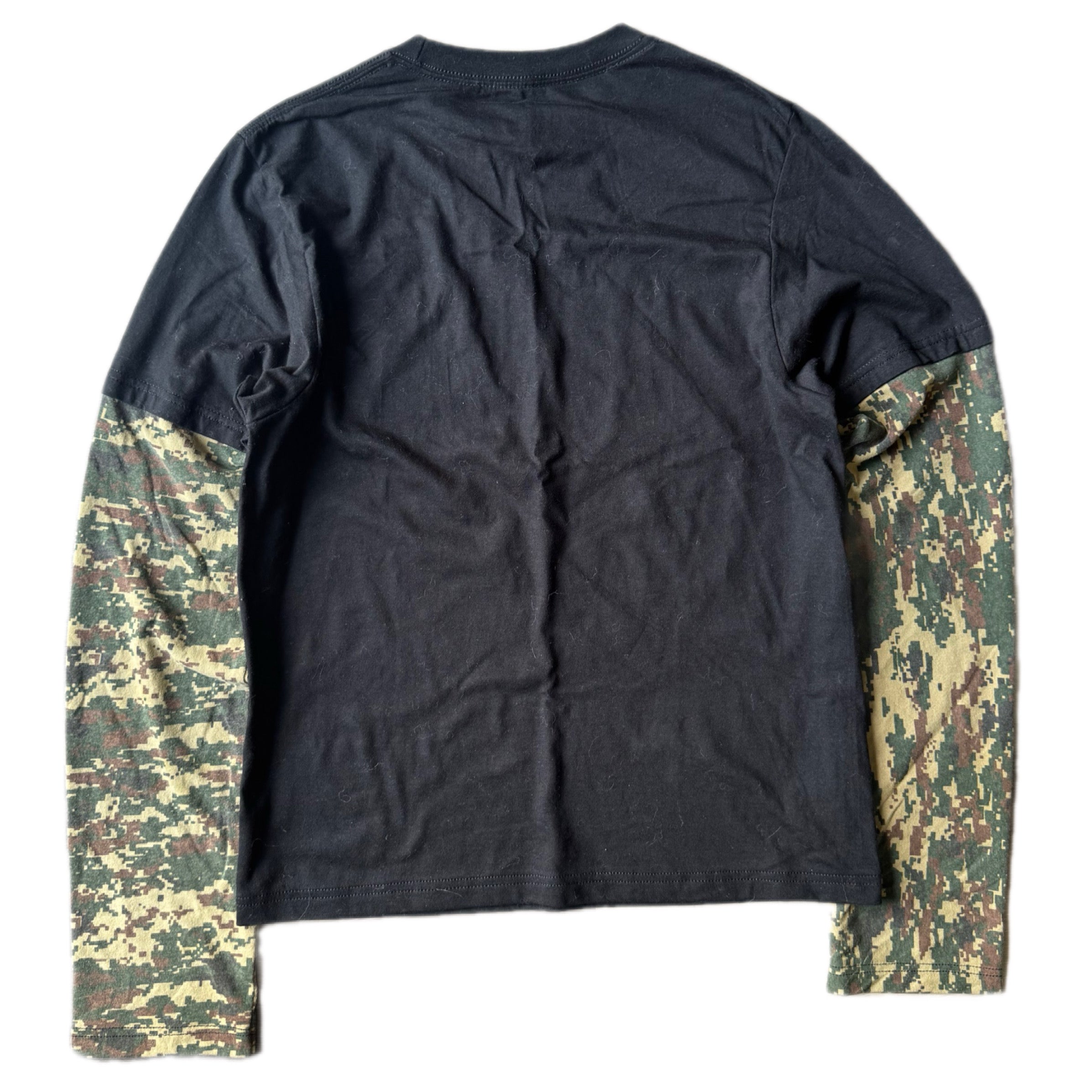 Black Layered Digital Camo T-Shirt (S)