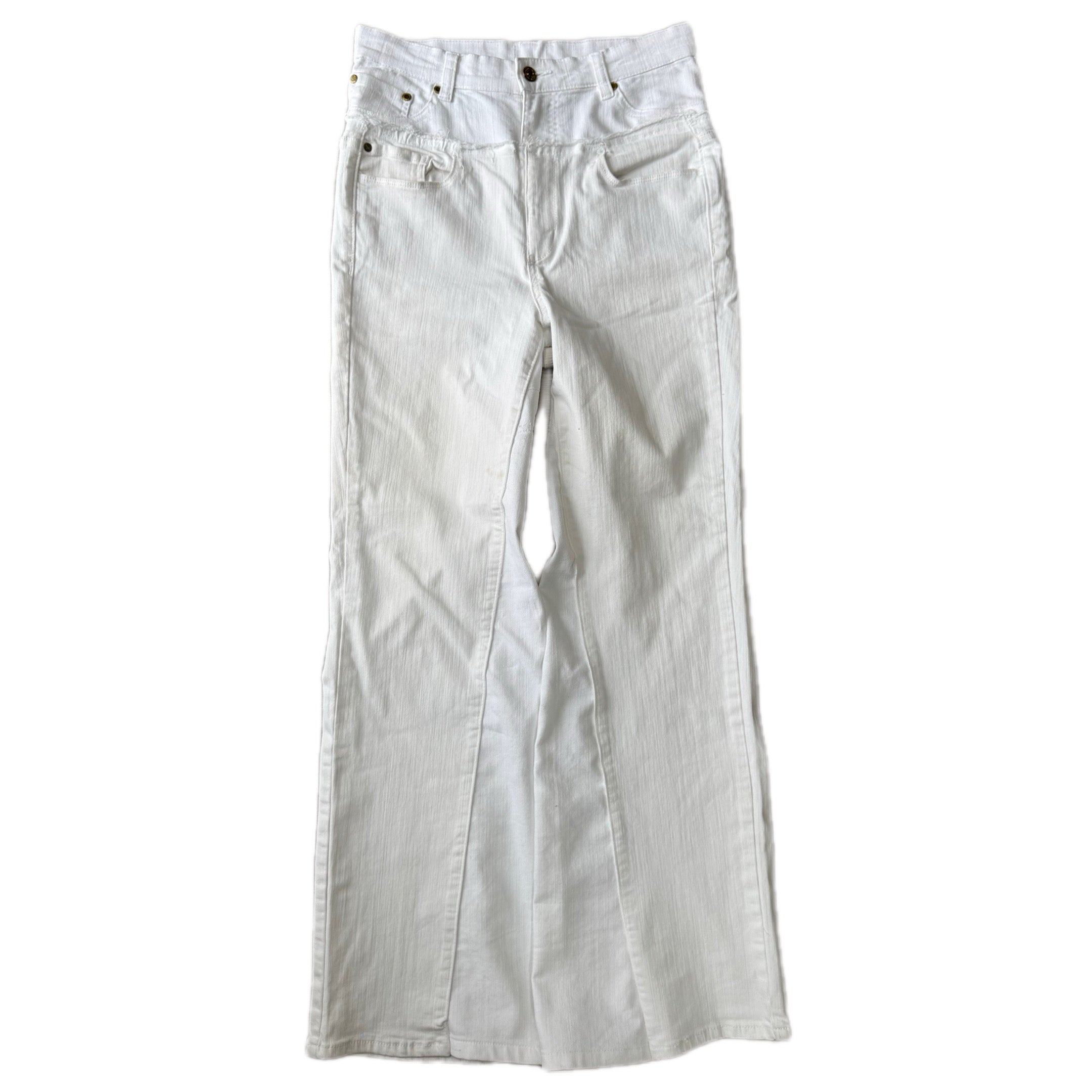 White Double Waisted Baggy Pants (29x30)