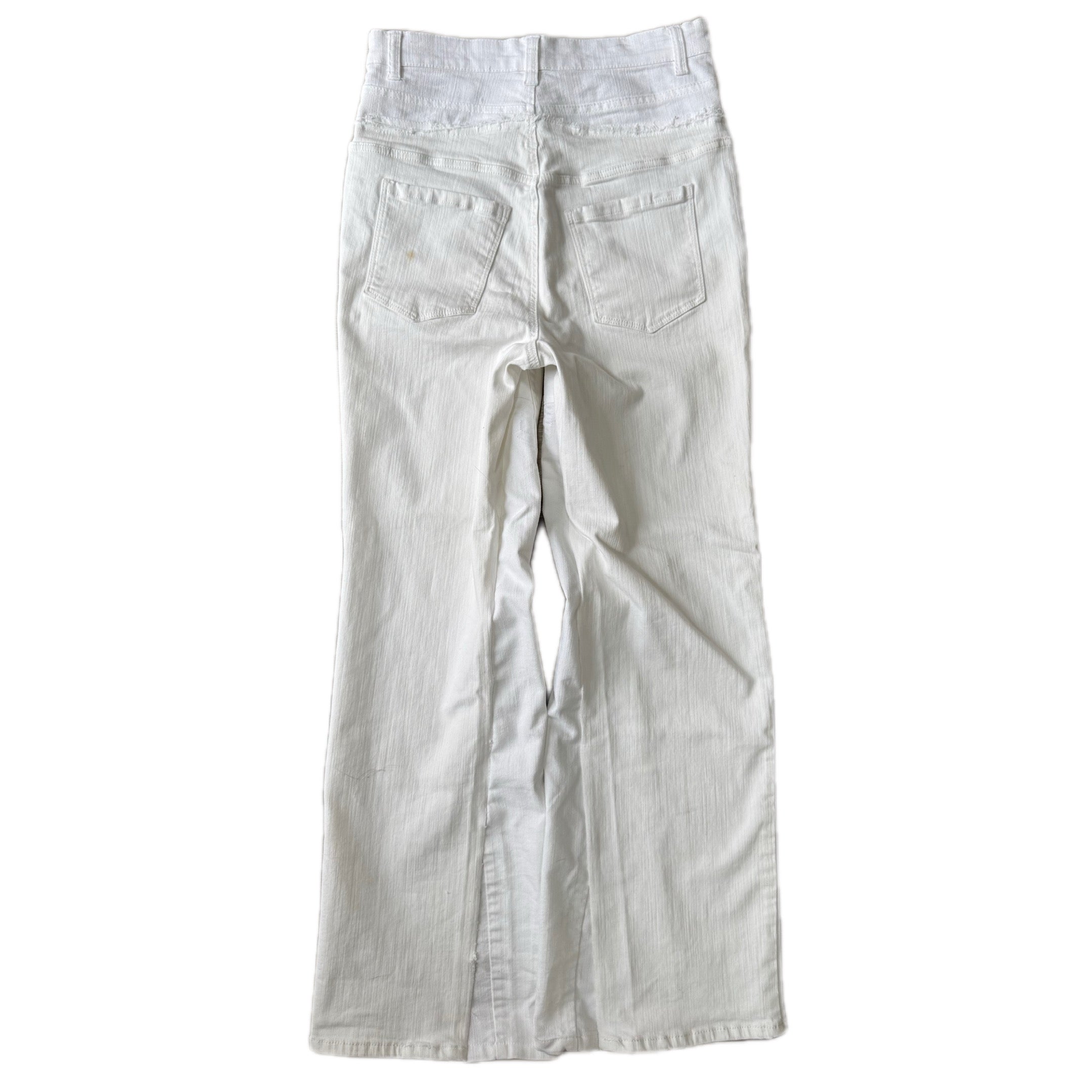 White Double Waisted Baggy Pants (29x30)