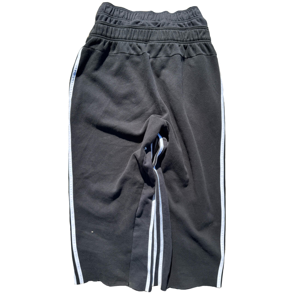 Black Double Waisted Adidas Sweatpants (S)