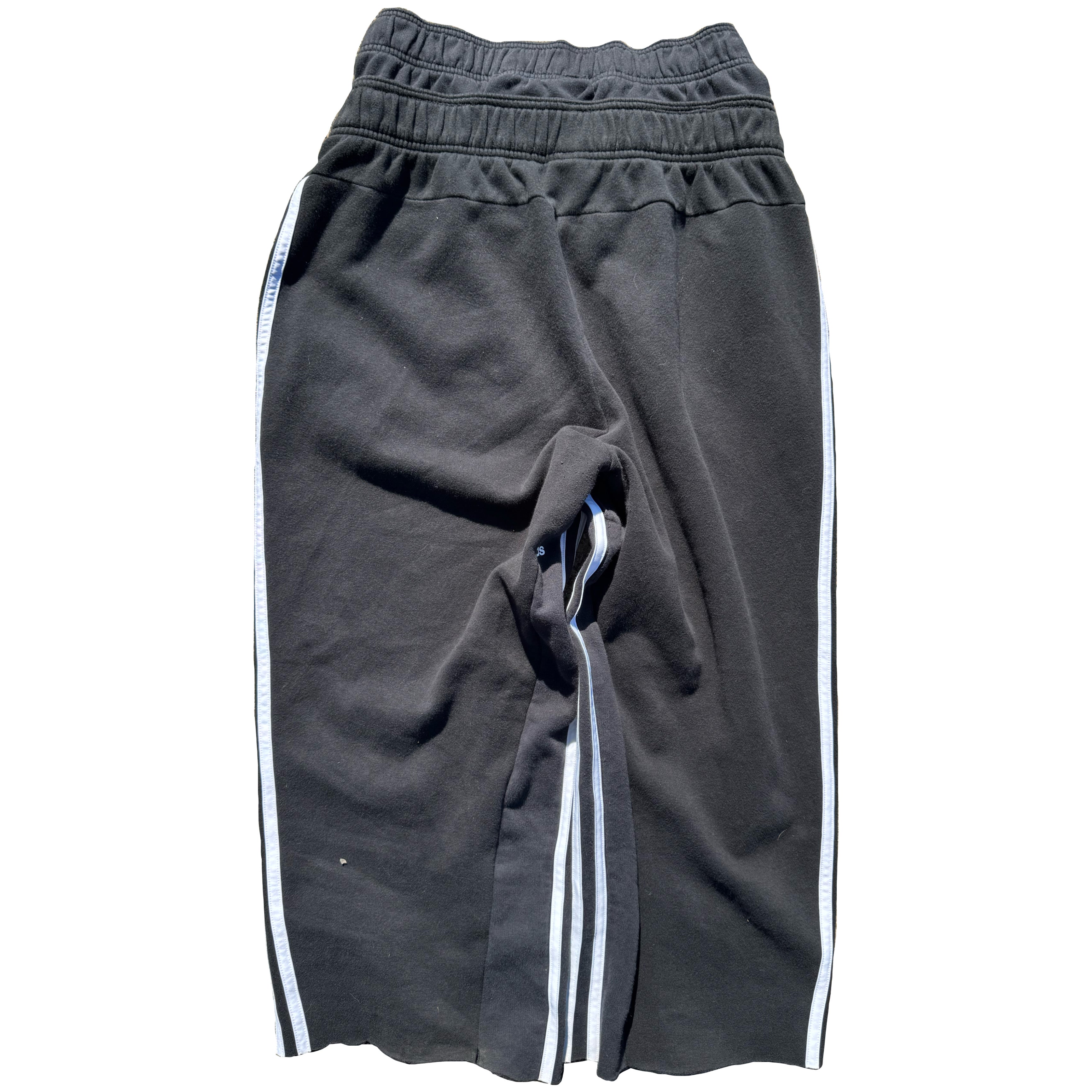 Black Double Waisted Adidas Sweatpants (S)