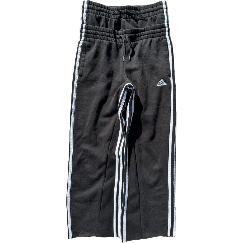 Black Double Waisted Adidas Sweatpants (S)