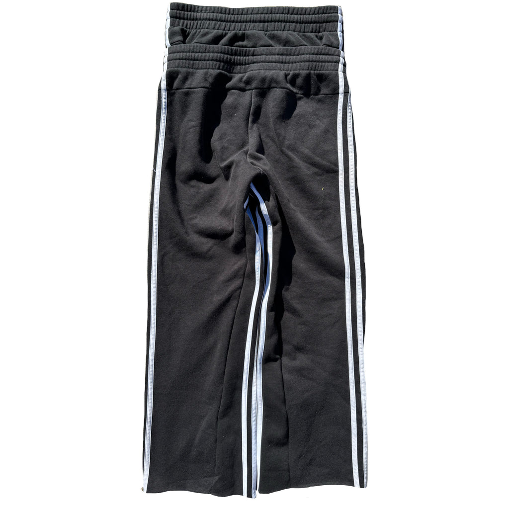 Black Double Waisted Adidas Sweatpants (S)
