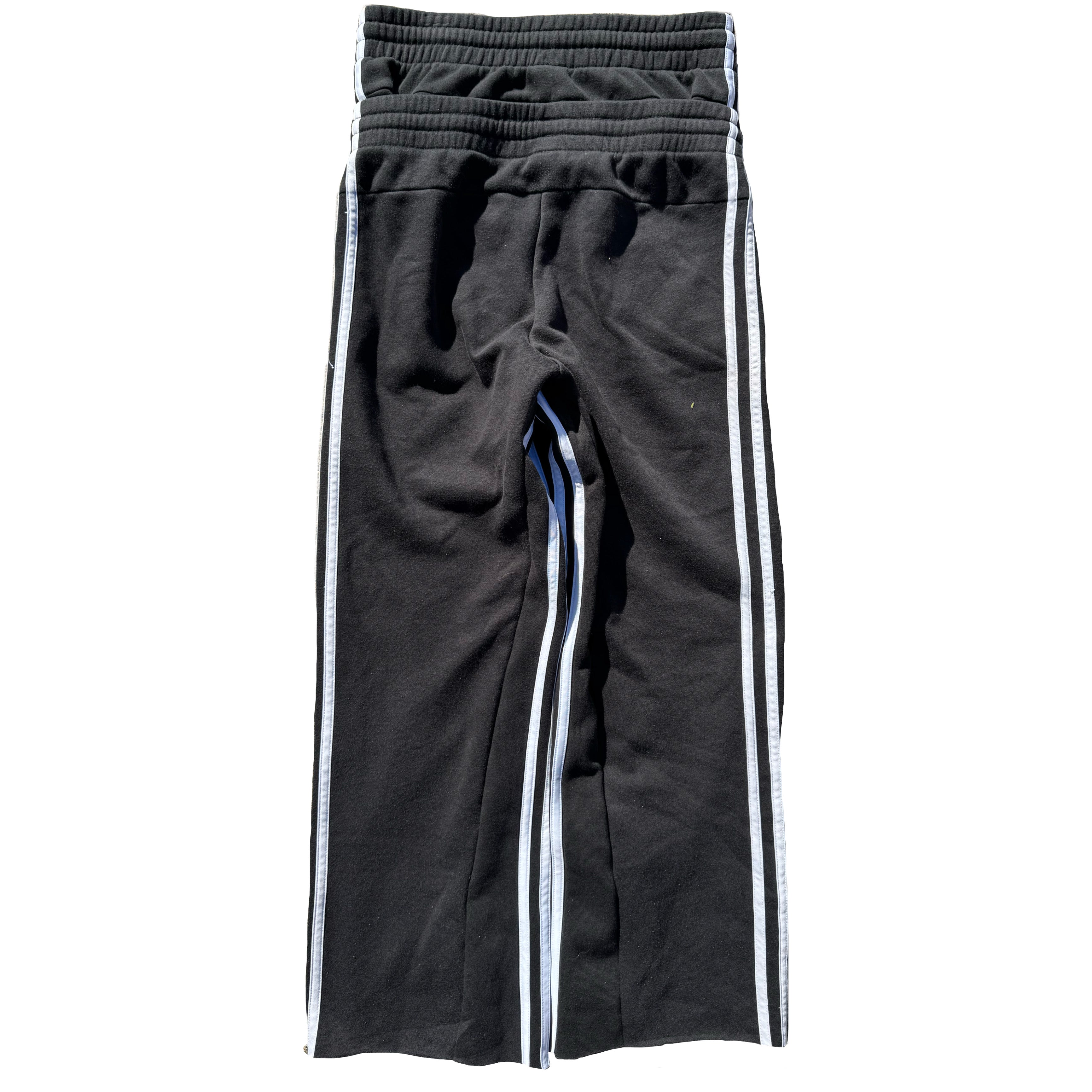 Black Double Waisted Adidas Sweatpants (S)