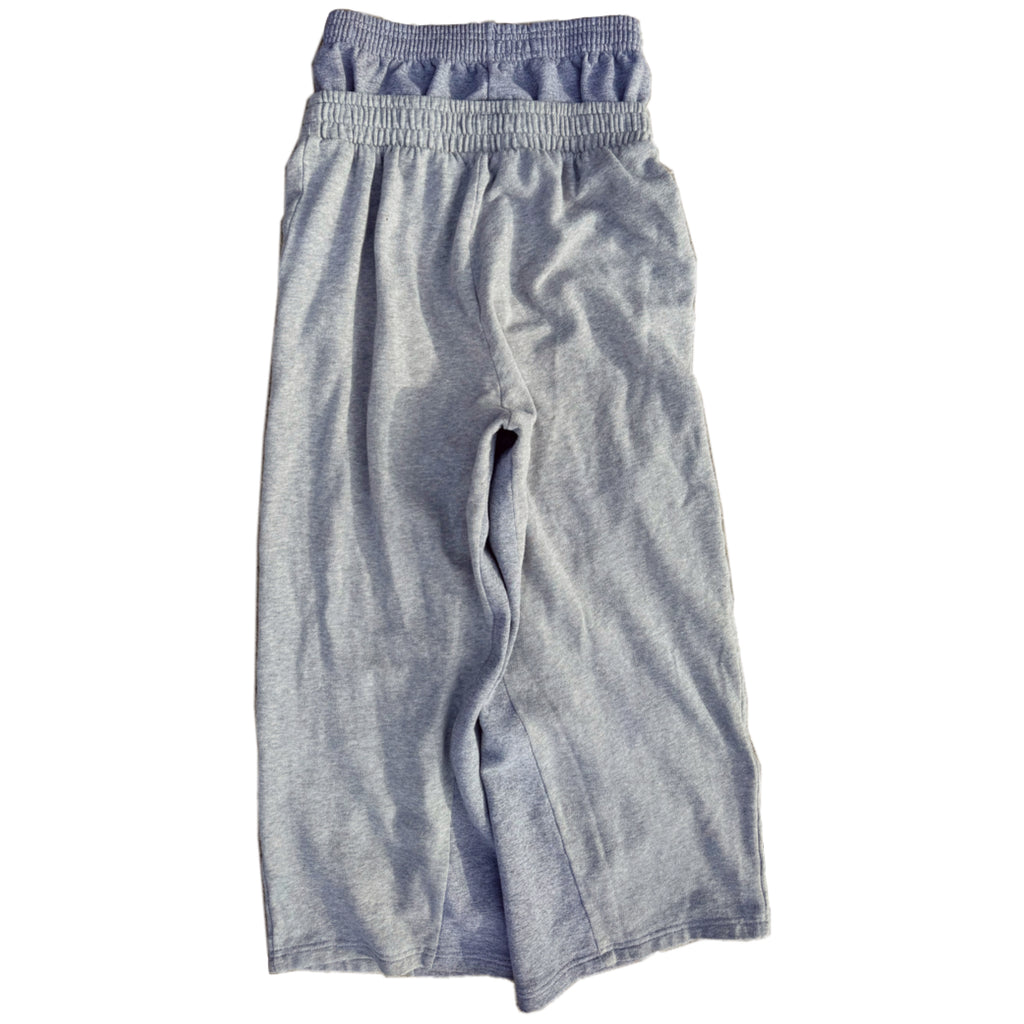 Grey Double Waisted Skull Sweatpants (S)