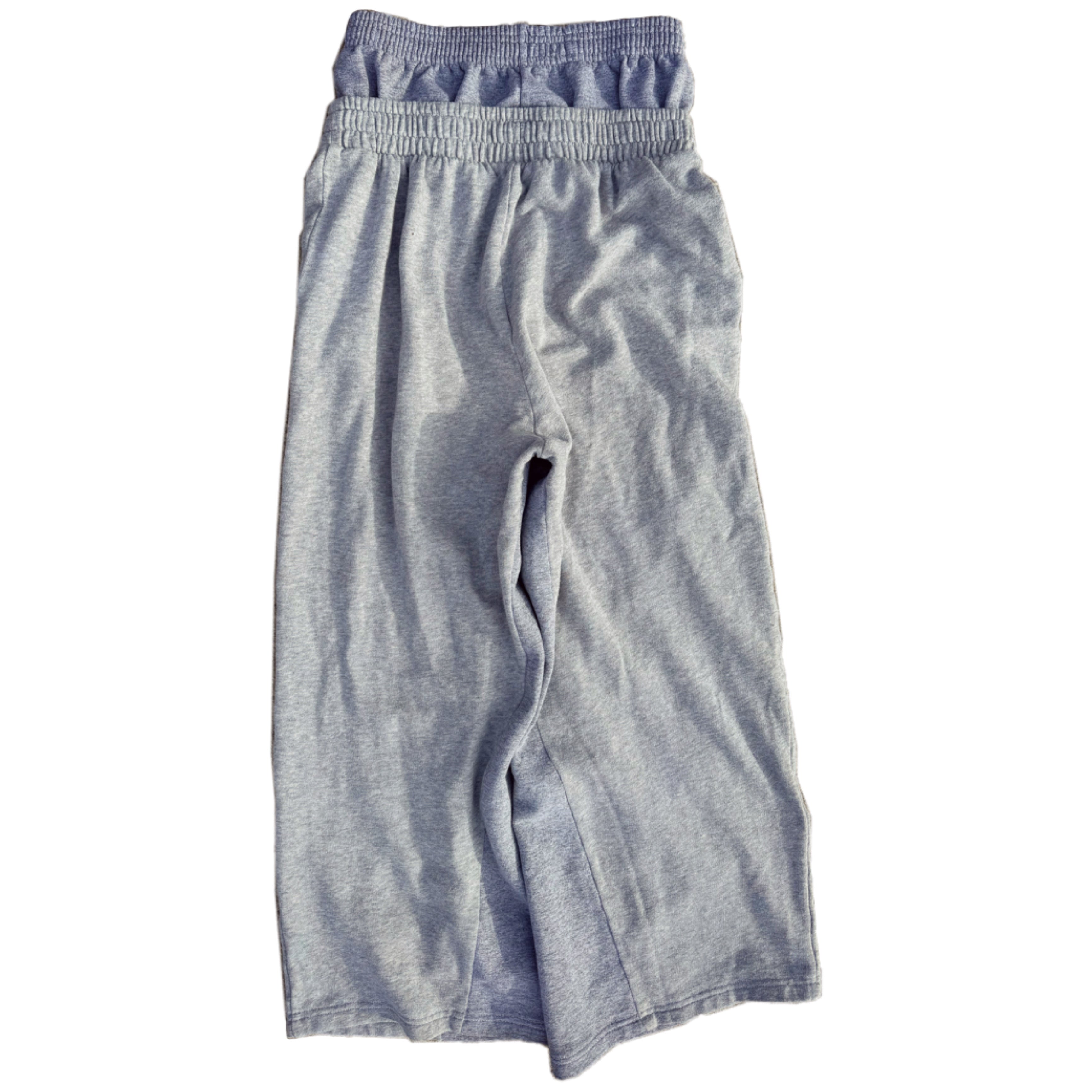 Grey Double Waisted Skull Sweatpants (S)