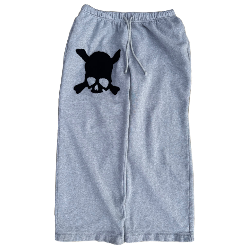 Grey Skull Sweatpants (M)