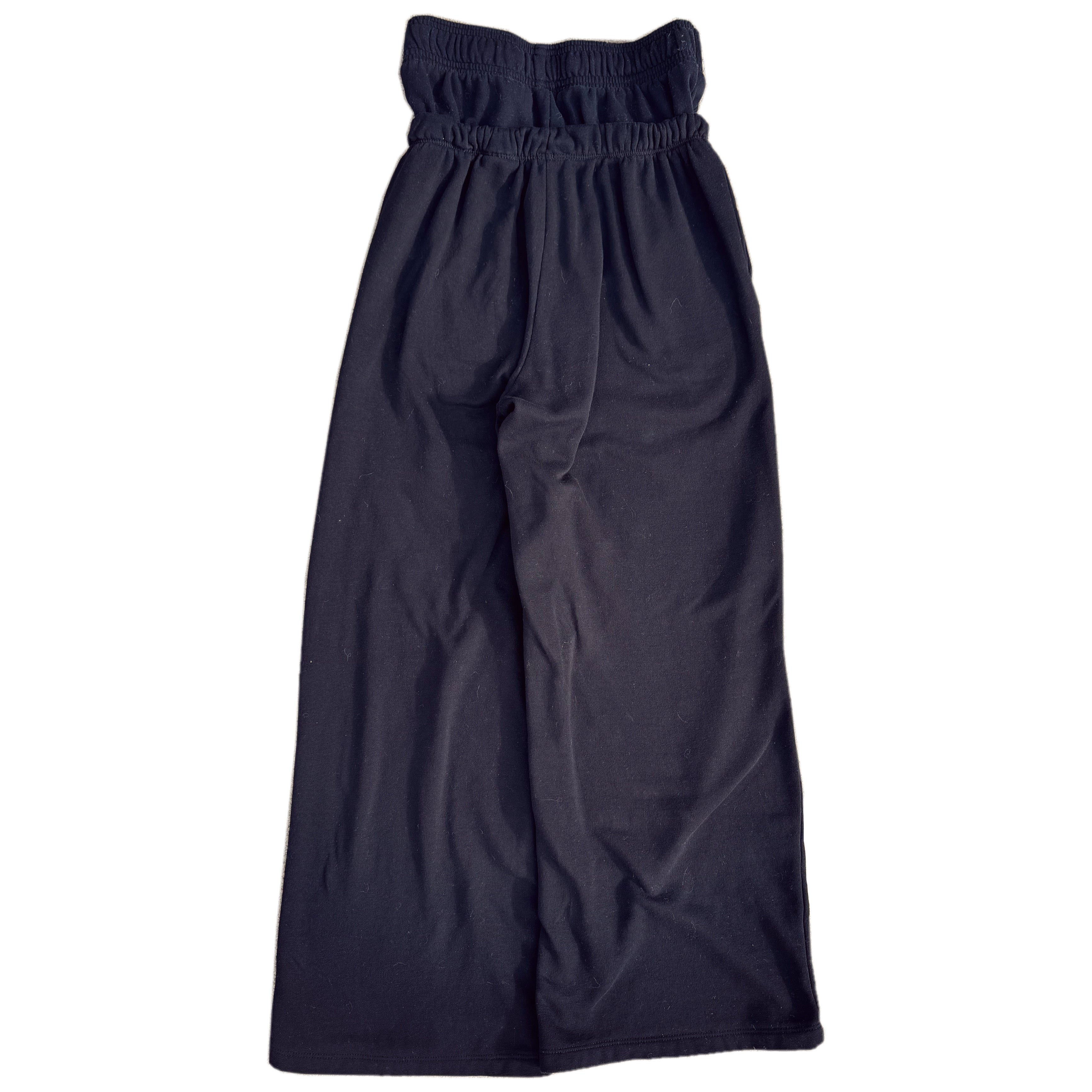 Black Double Waisted Skull Sweatpants (S)