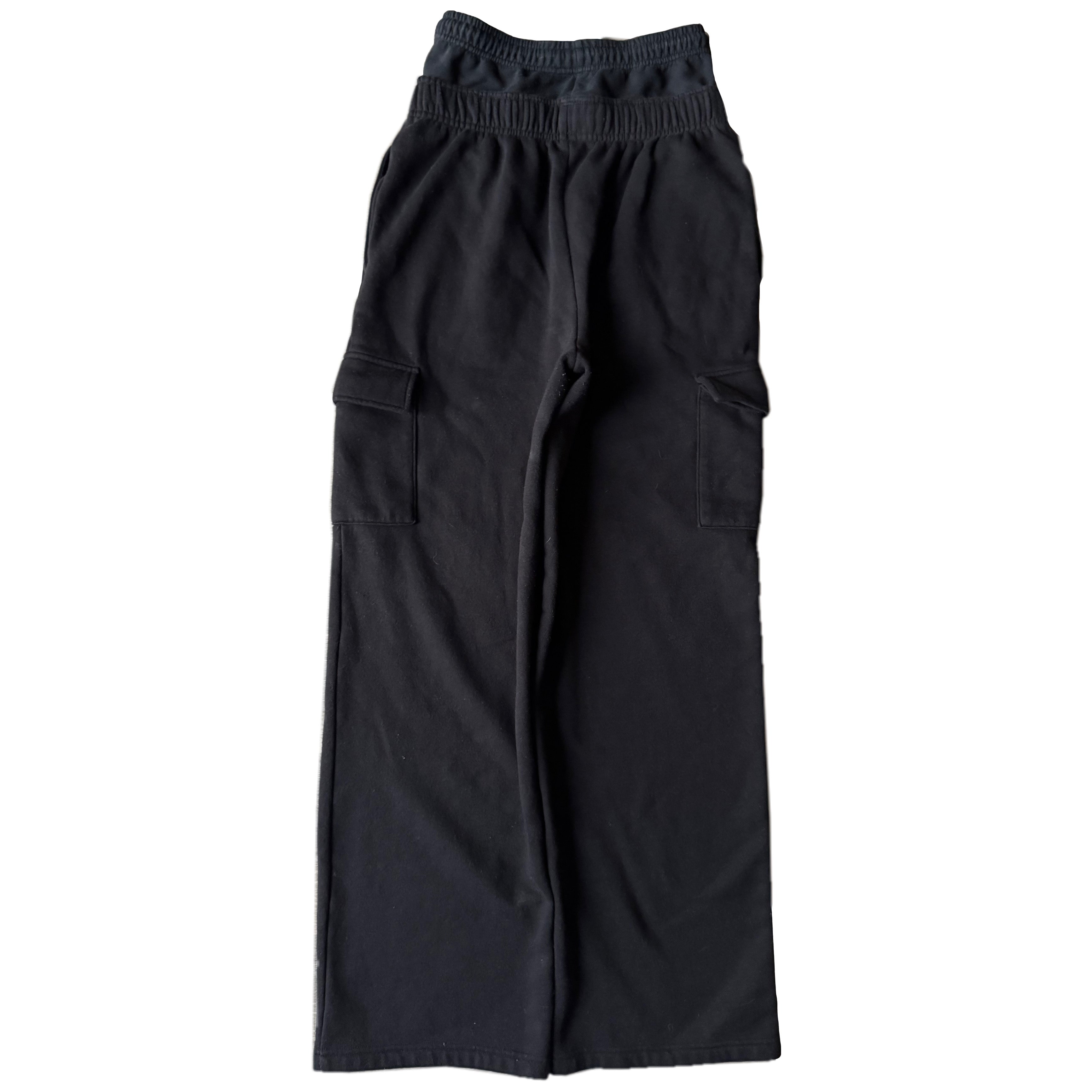 Black Double Waisted Skull Sweatpants (S)