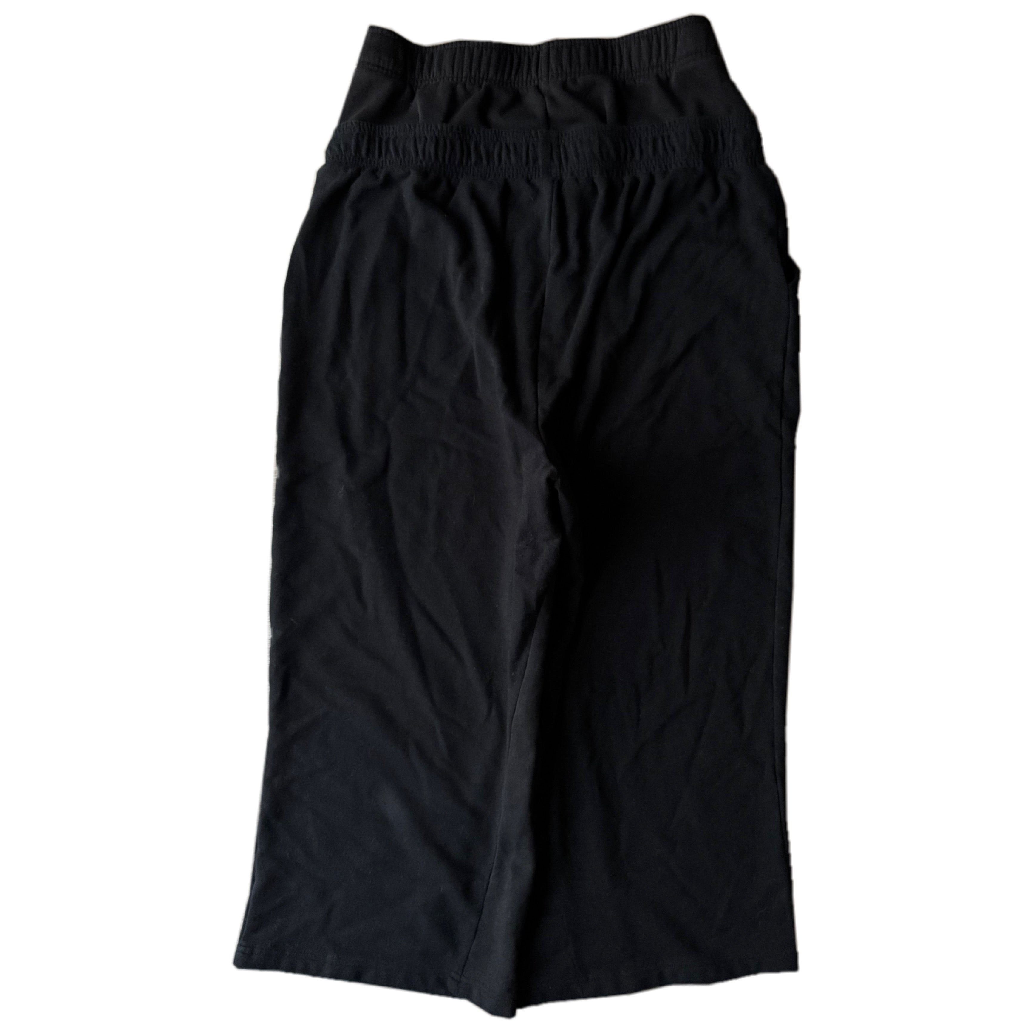 Black Double Waisted Skull Sweatpants (XL)