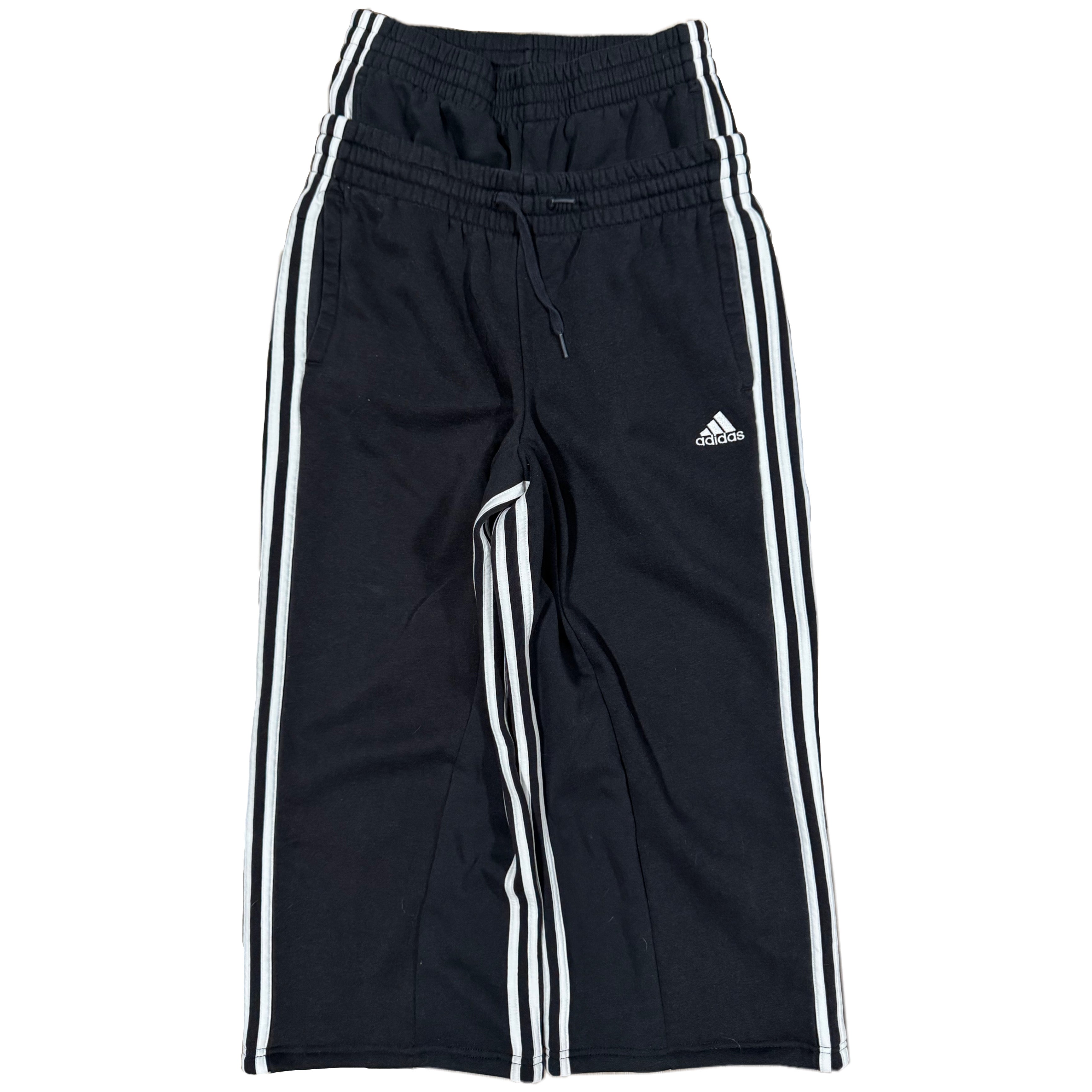 Black Double Waisted Adidas Sweatpants (S)