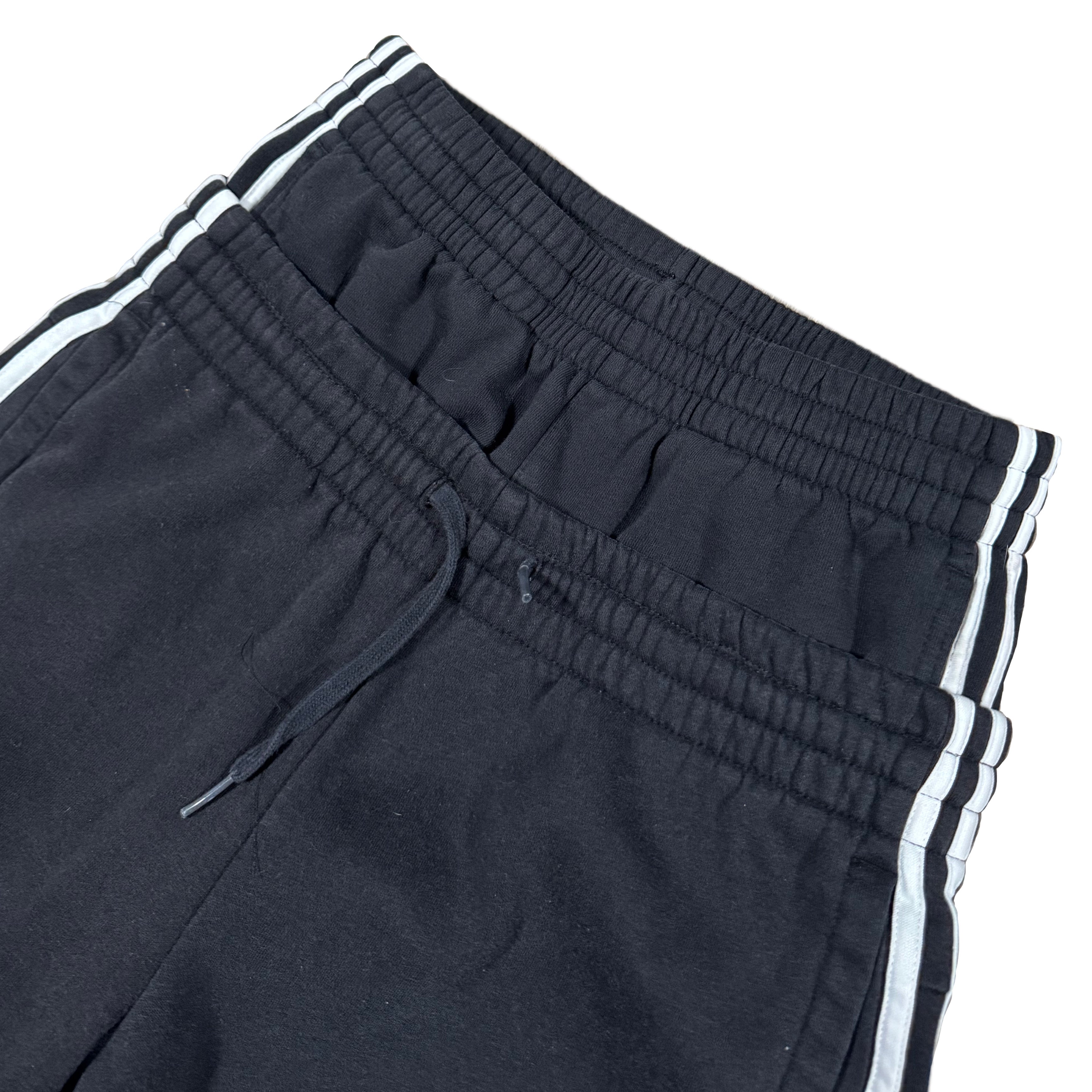 Black Double Waisted Adidas Sweatpants (S)
