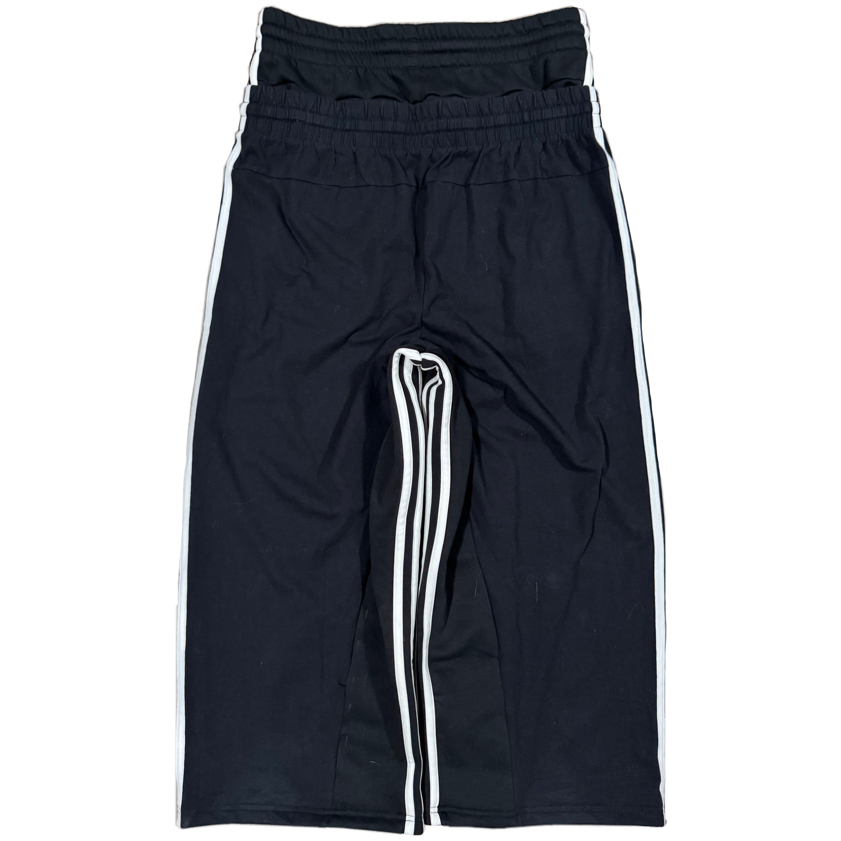 Black Double Waisted Adidas Sweatpants (S)