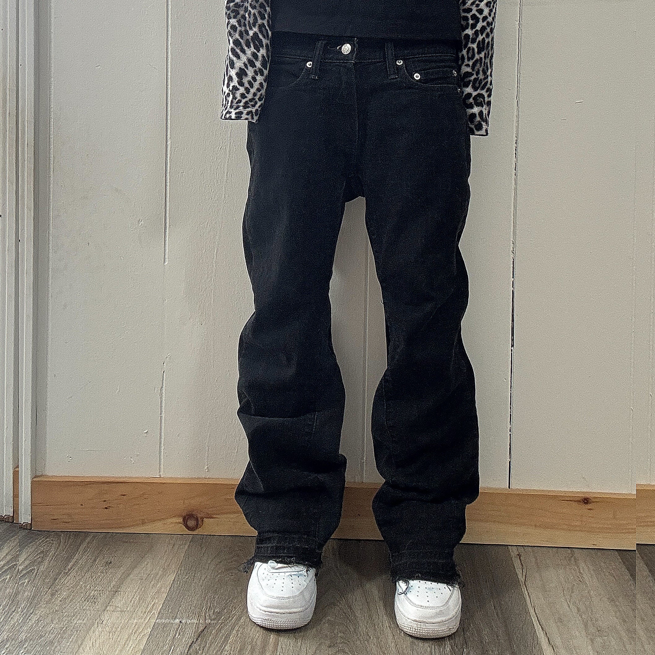 Black Flare Jeans (29x29)